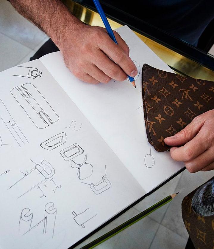 Drawing of the suitcase