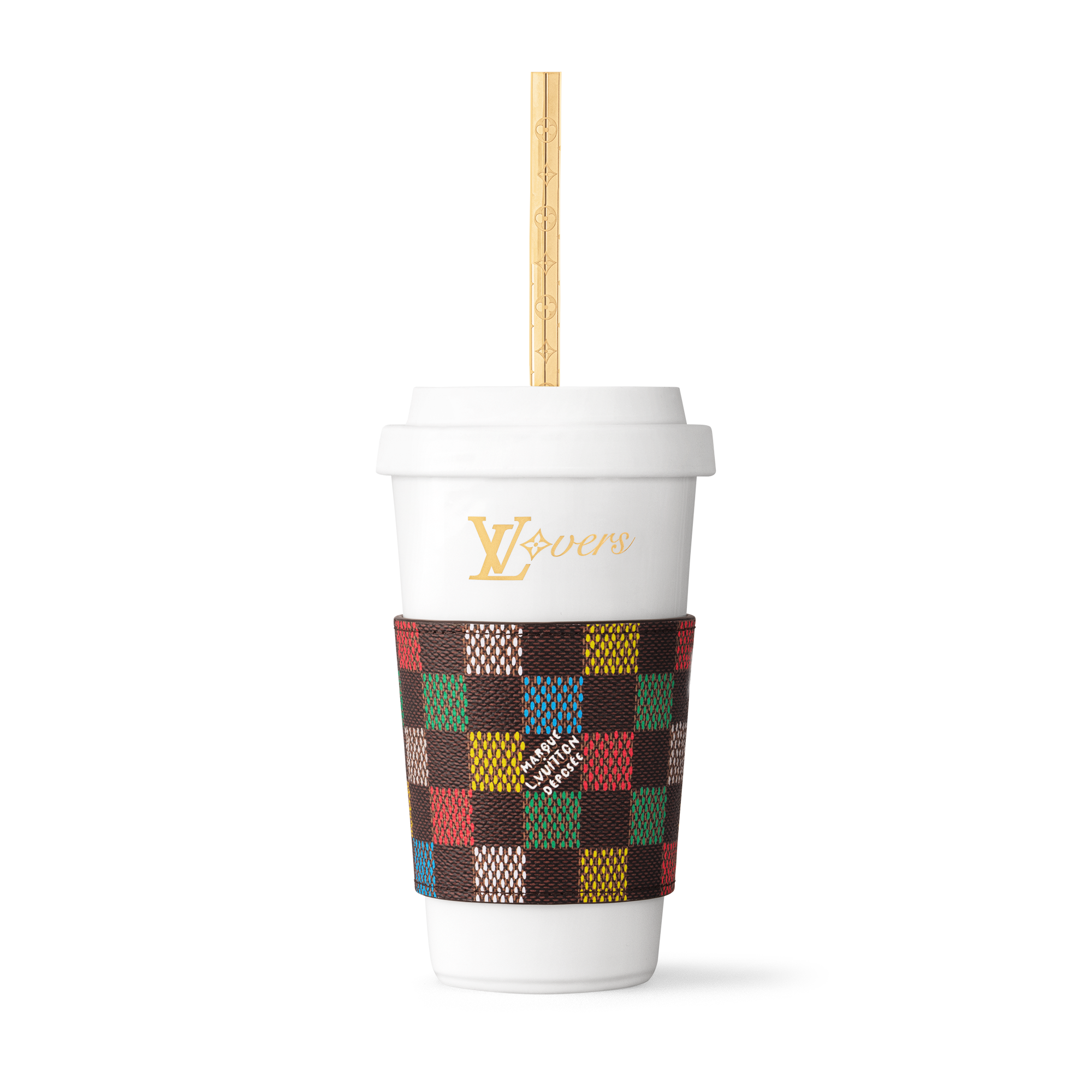 LV Vers Damier 杯子及飲管  in 行李箱、旅行用品及家居精品