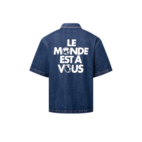 標誌性短袖牛仔襯衫 in 男士's 時裝系列 襯衫 collections by Louis Vuitton (產品縮放)