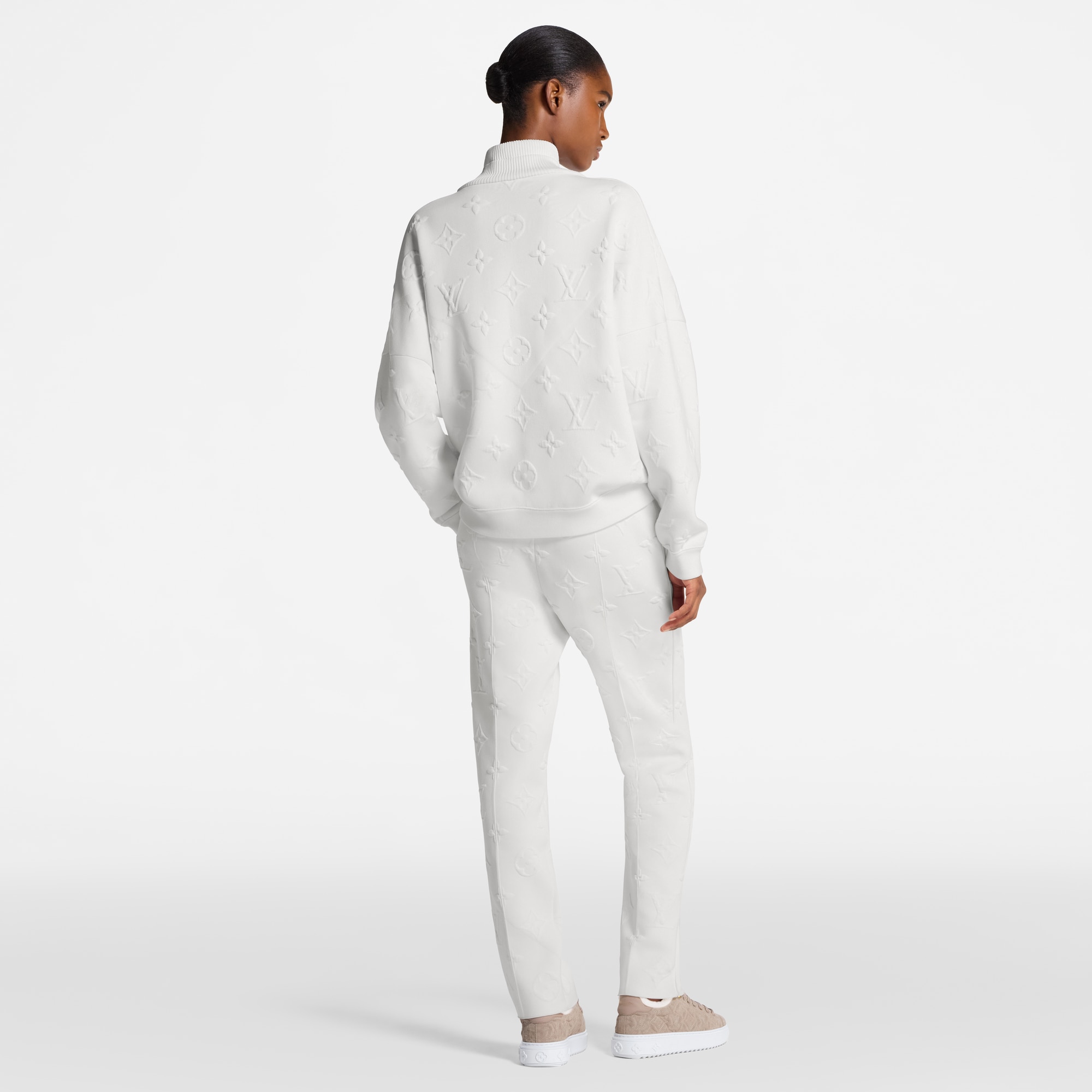 立體 Monogram 羅紋領位衛衣  in 女士