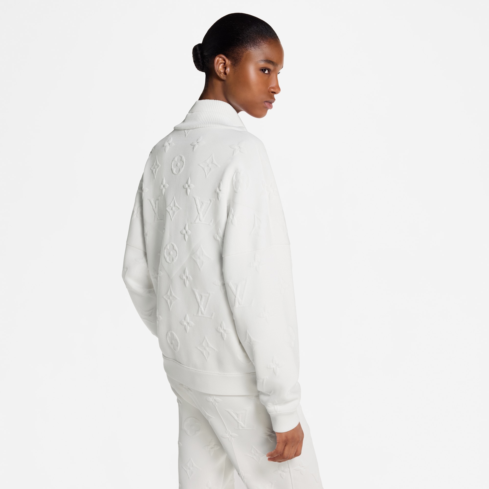 立體 Monogram 羅紋領位衛衣  in 女士