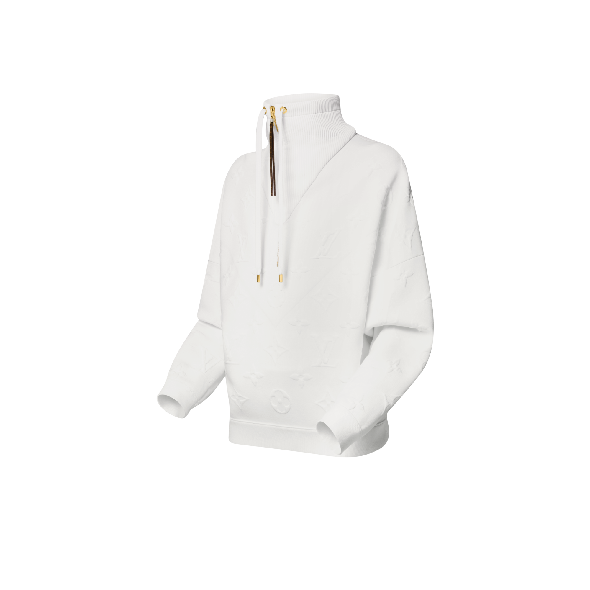 立體 Monogram 羅紋領位衛衣  in 女士