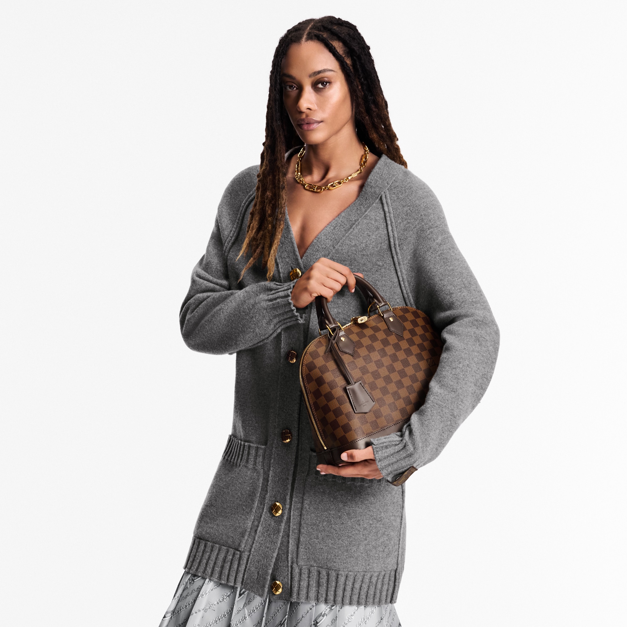 Alma PM Damier Ebène 帆布 in 女士