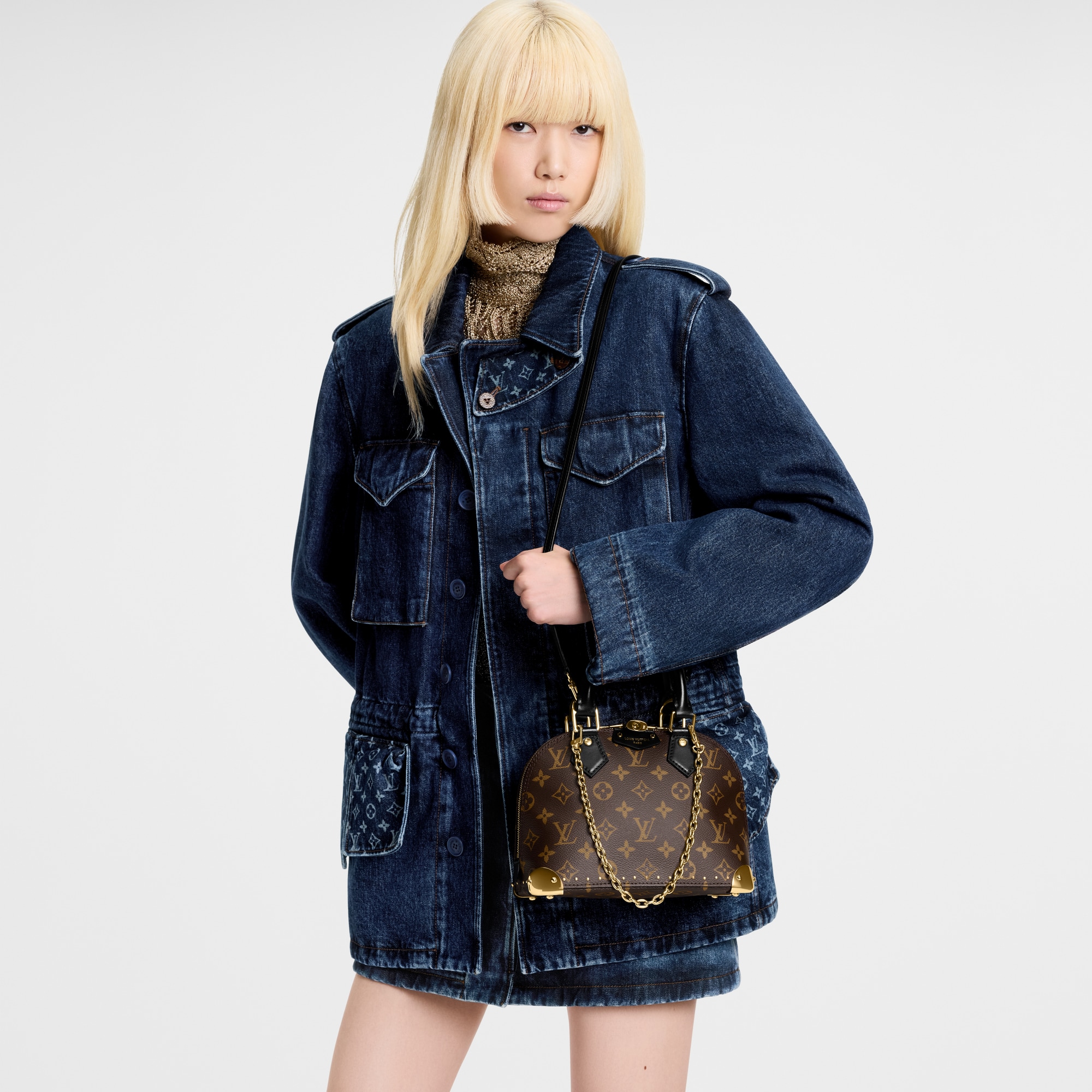 Alma Trunk BB Monogram 帆布 in 時尚包包及小型皮件