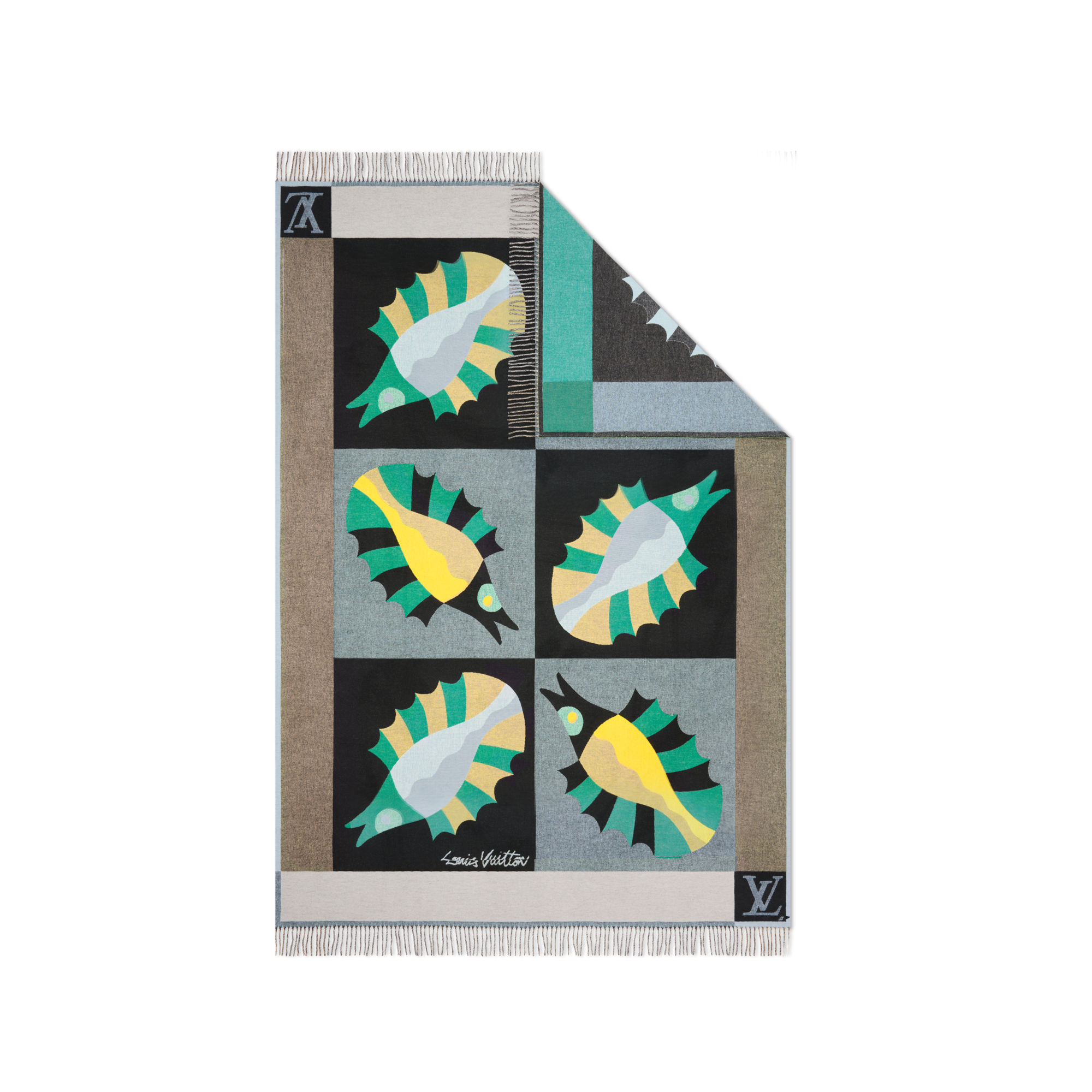 Animali Fantastici Fish Throw 毛氈  in 行李箱、旅行用品及家居精品