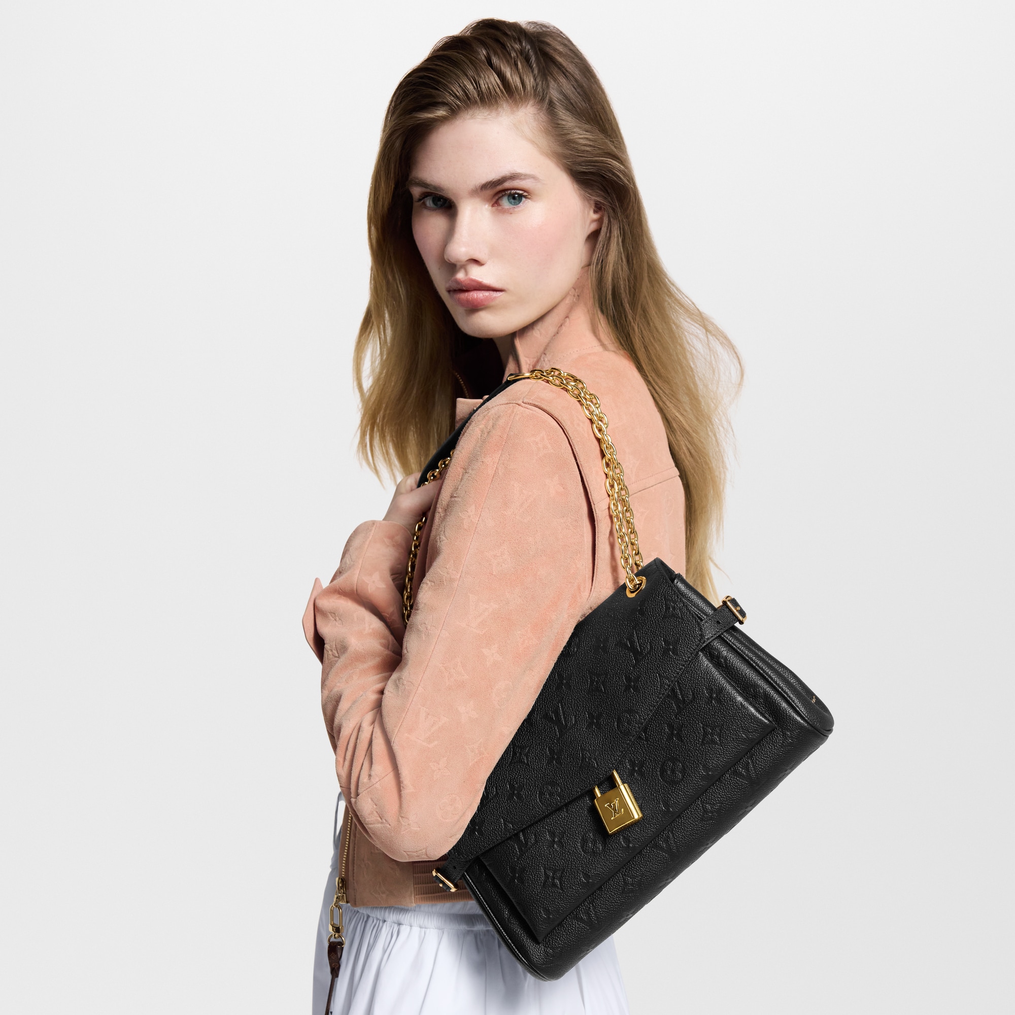 Anytime Flap Bag Monogram Empreinte 皮革 in 女士