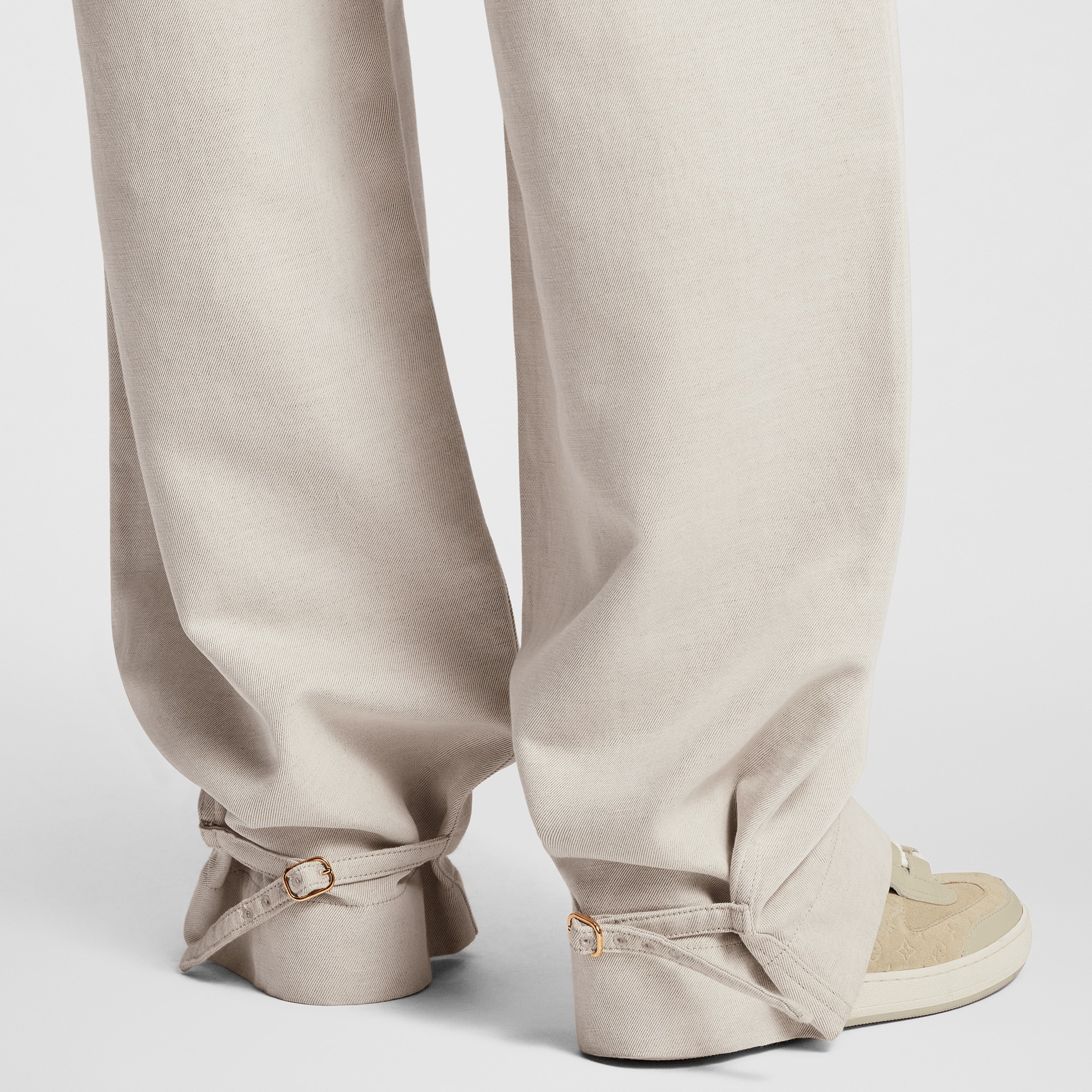 腰帶 Gabardine 斜紋布長褲  in 女士