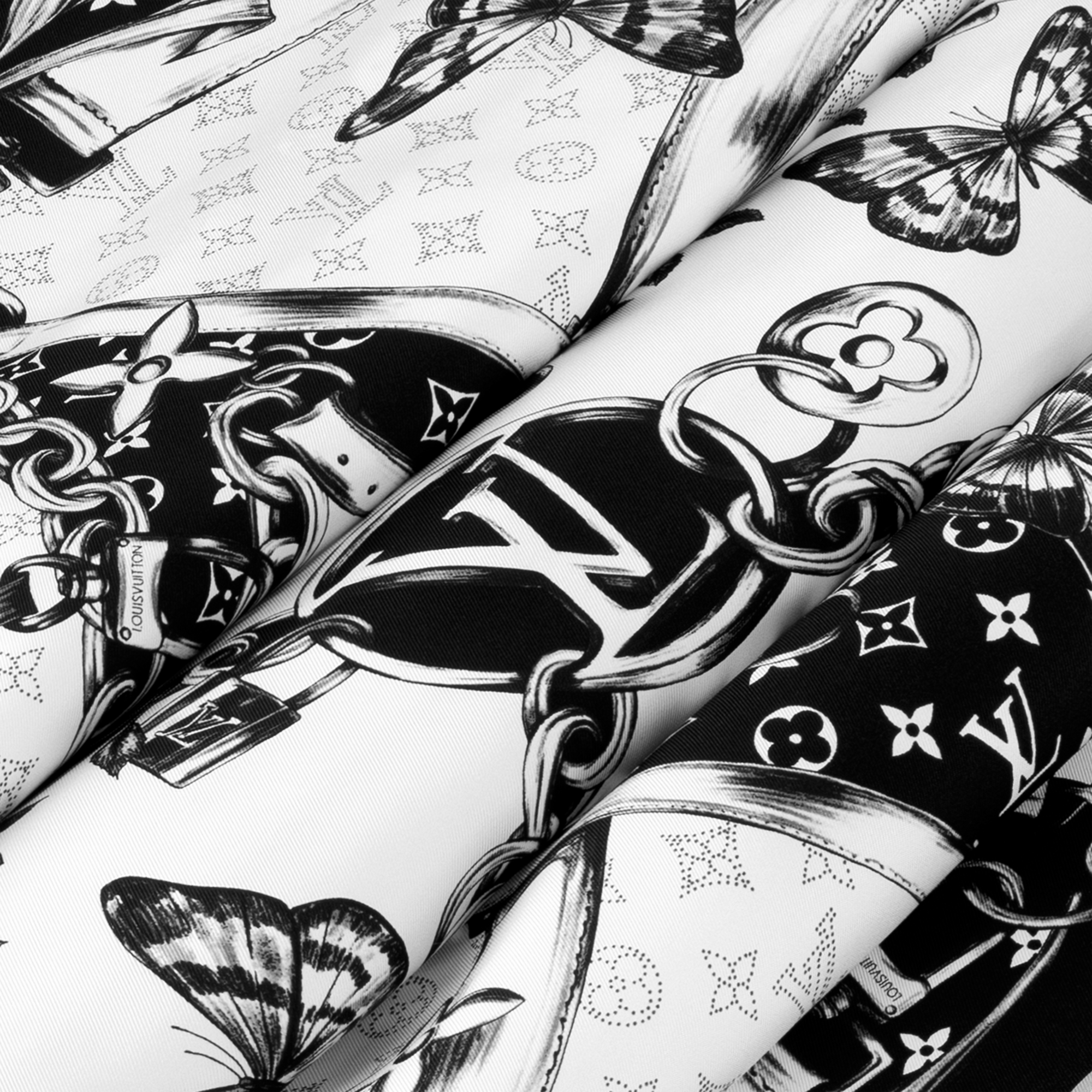 Blooming Monogram 90方巾 . in 女士