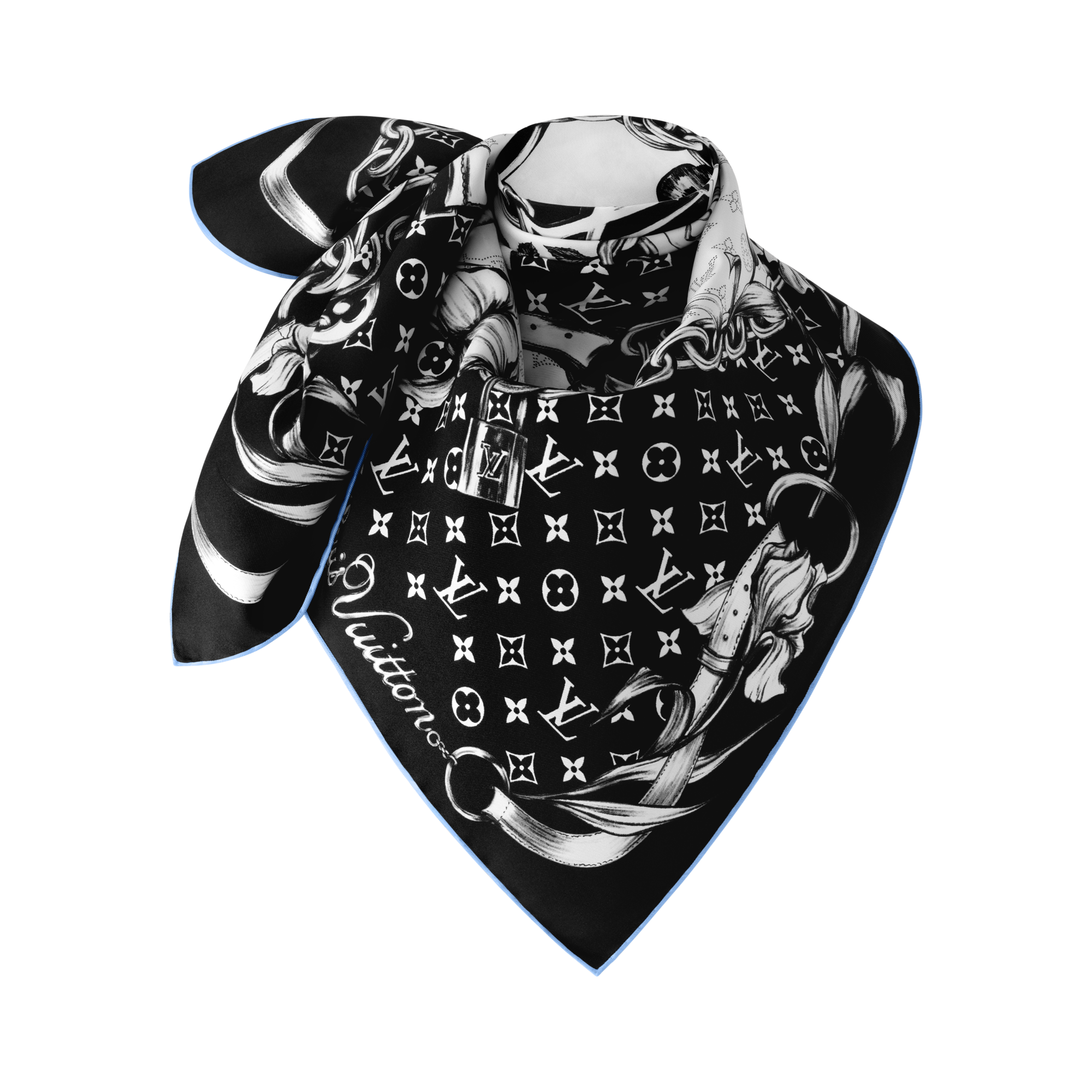 Blooming Monogram 90方巾 . in 女士