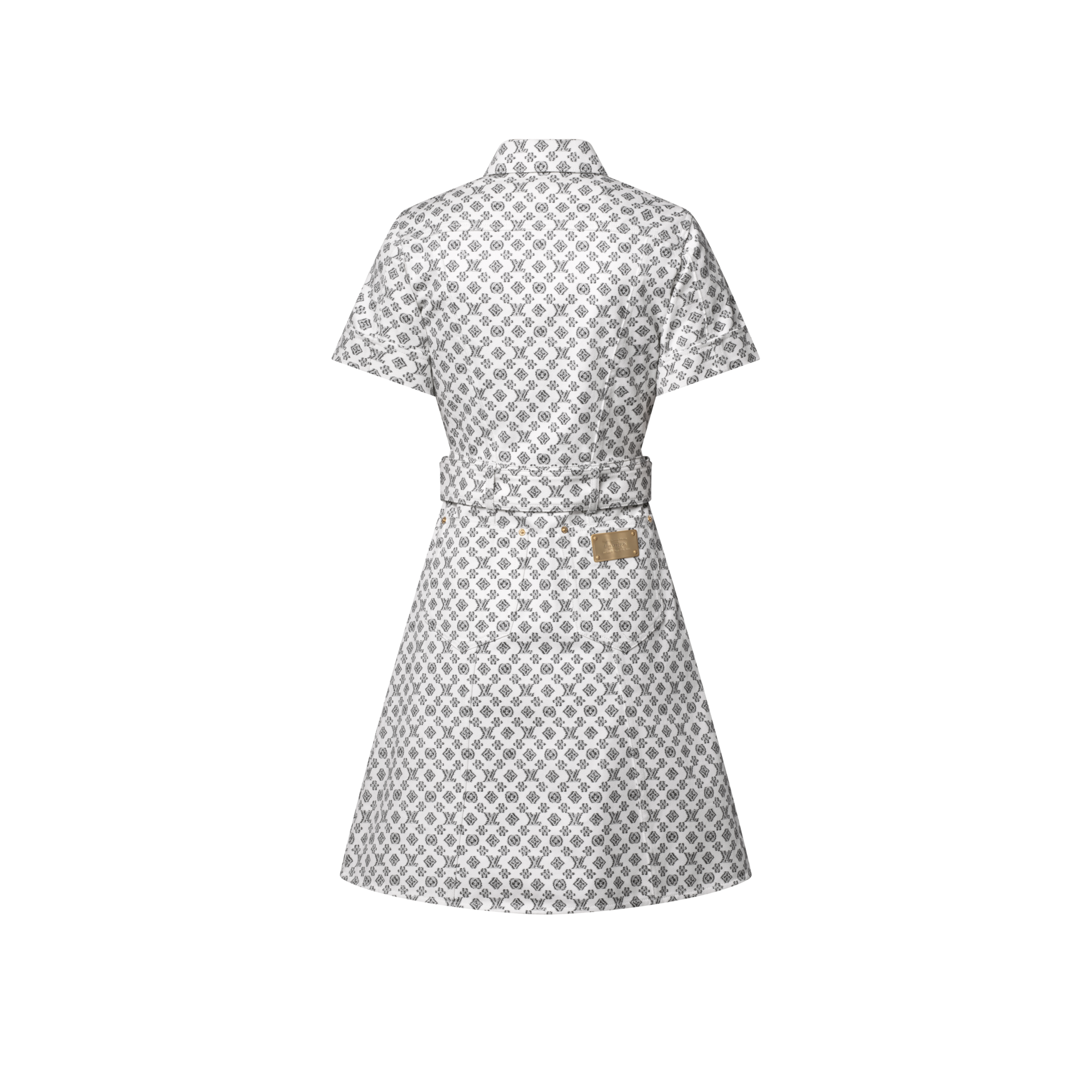 矇矓 Monogram 圖案襯衫連身裙  in 女士