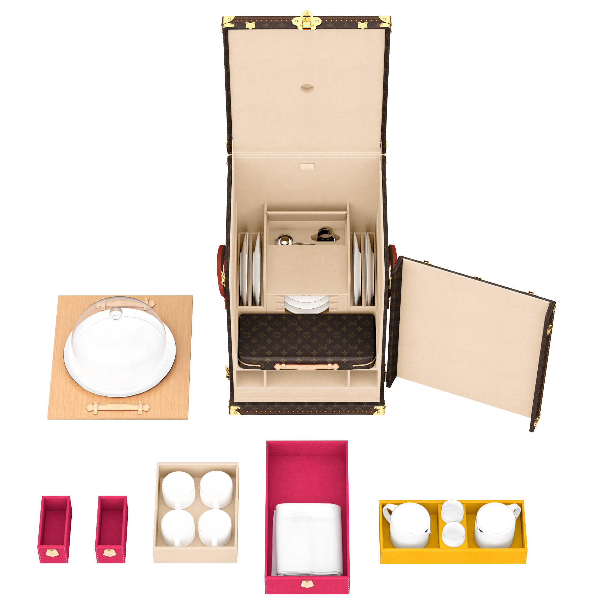 Boîte Afternoon Tea Monogram 帆布 in 行李箱、旅行用品及家居精品
