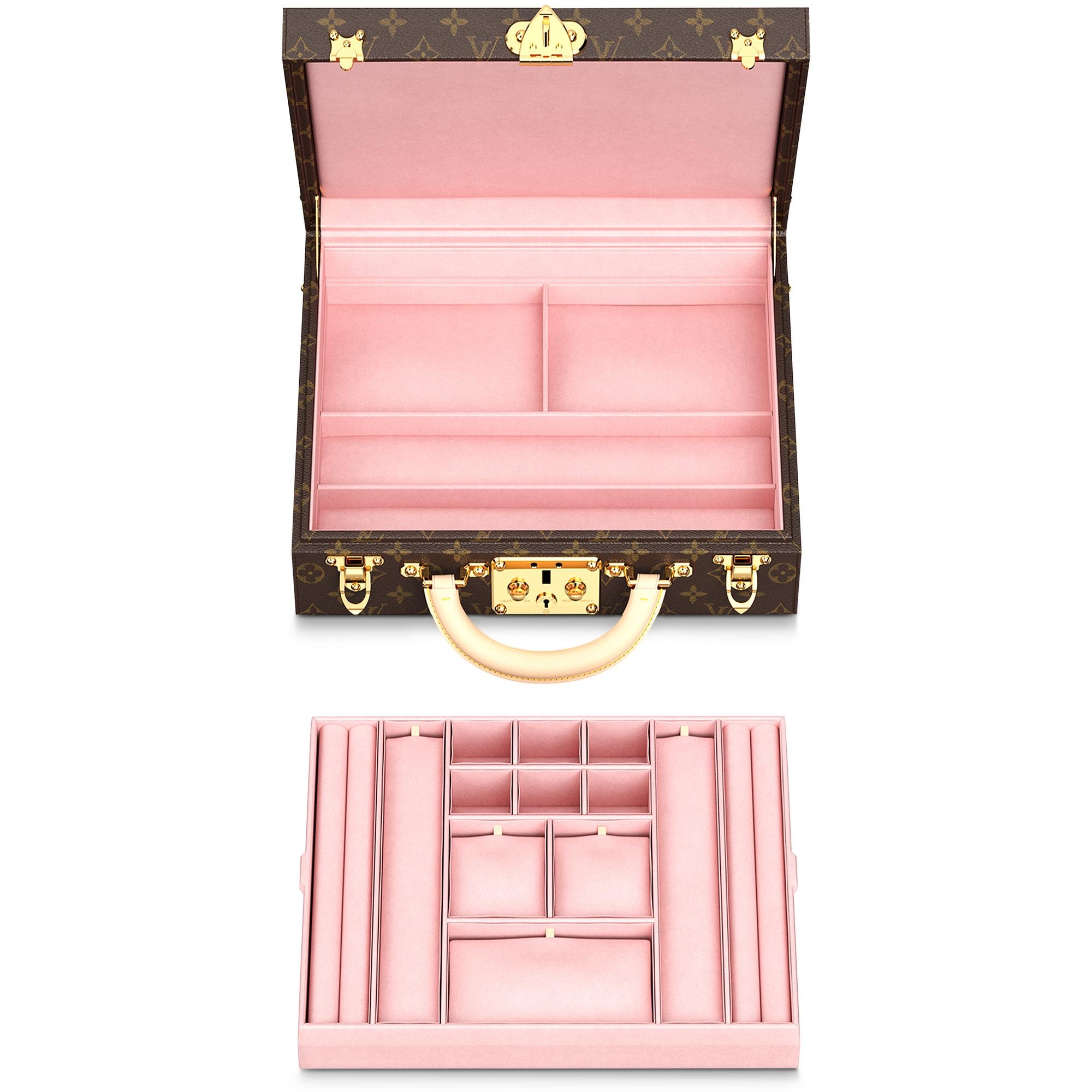 Boîte Bijoux Rose Ballerine Monogram 帆布 in 男士
