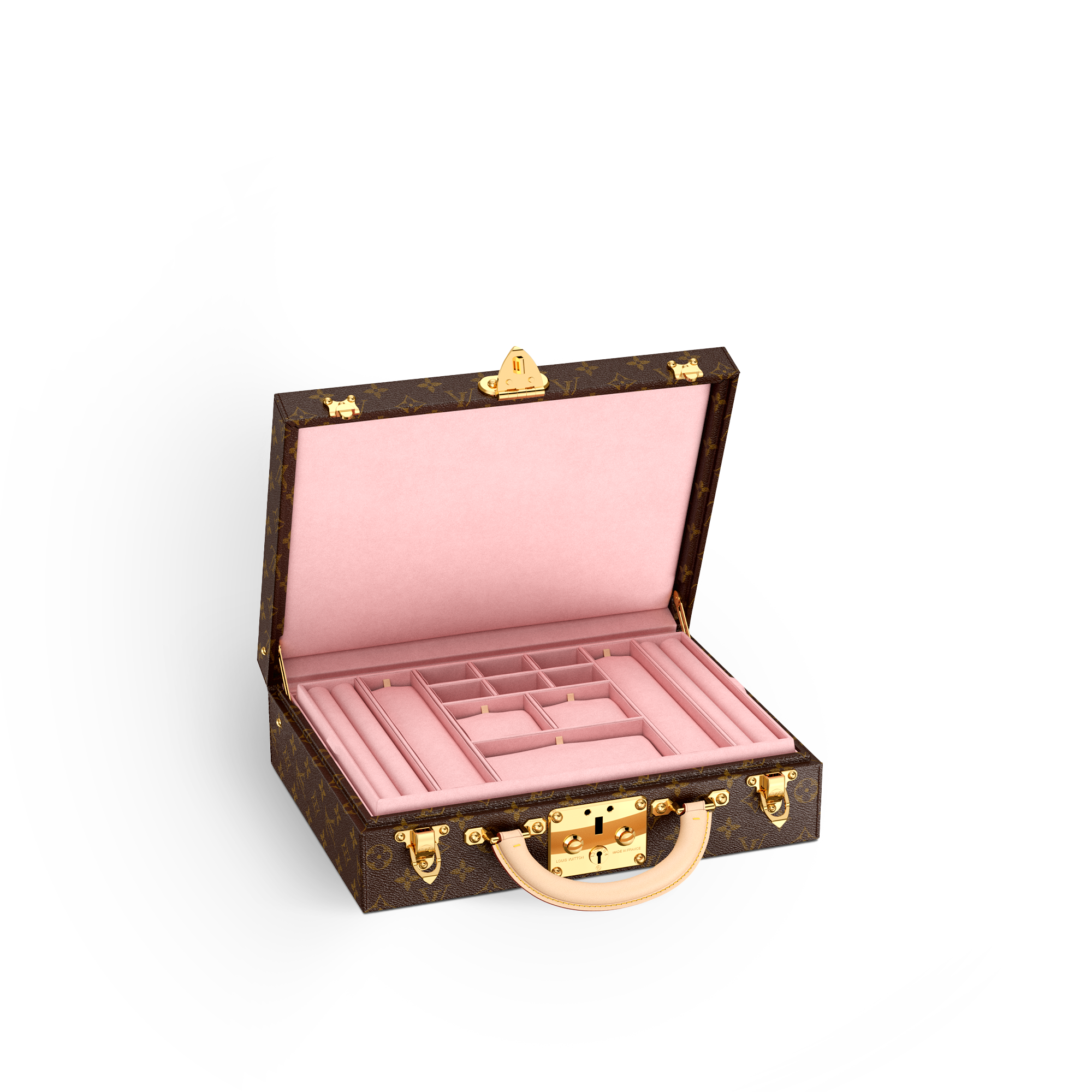 Boîte Bijoux Rose Ballerine Monogram 帆布 in 男士
