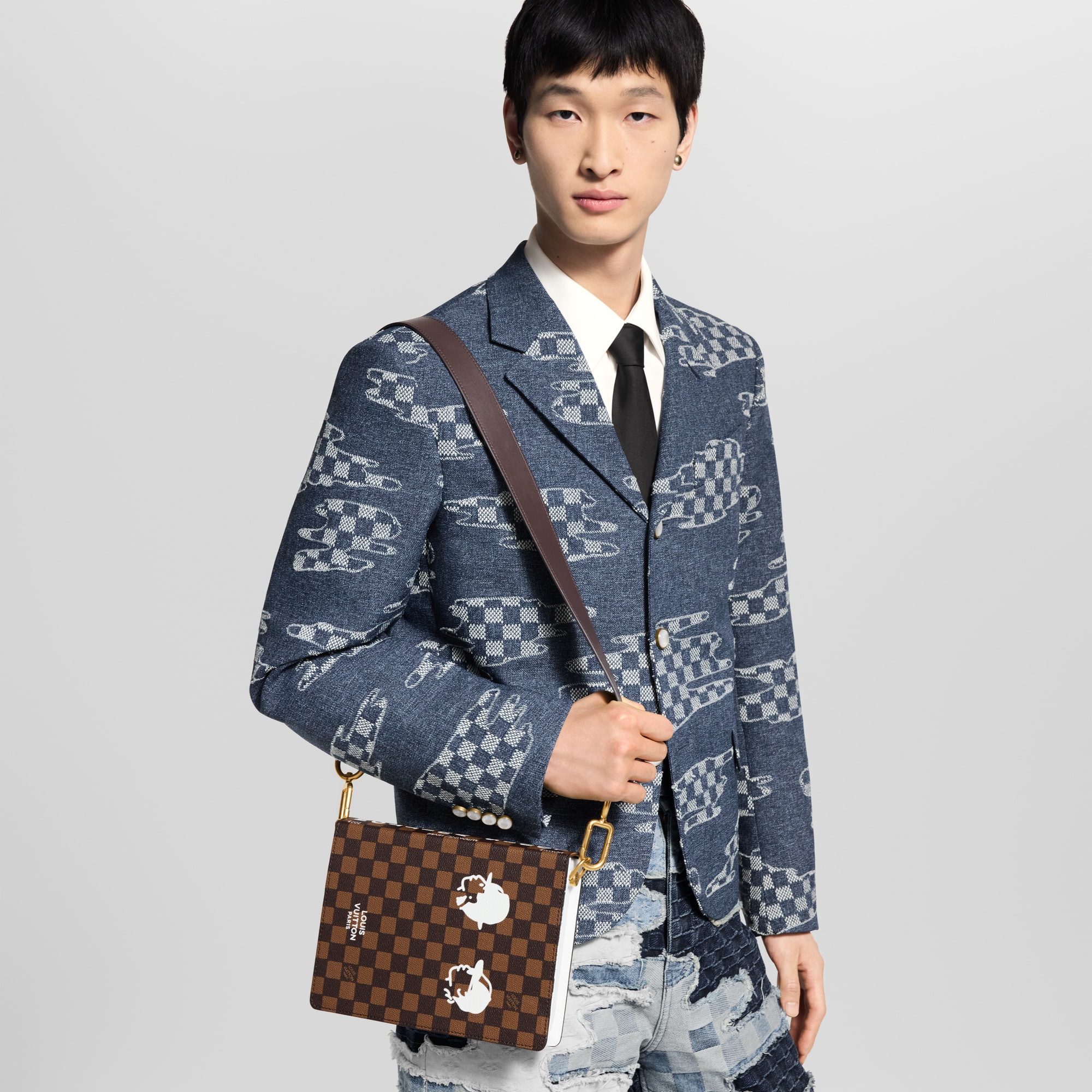 Book 郵差包 Damier Other in 時尚包包及小型皮件