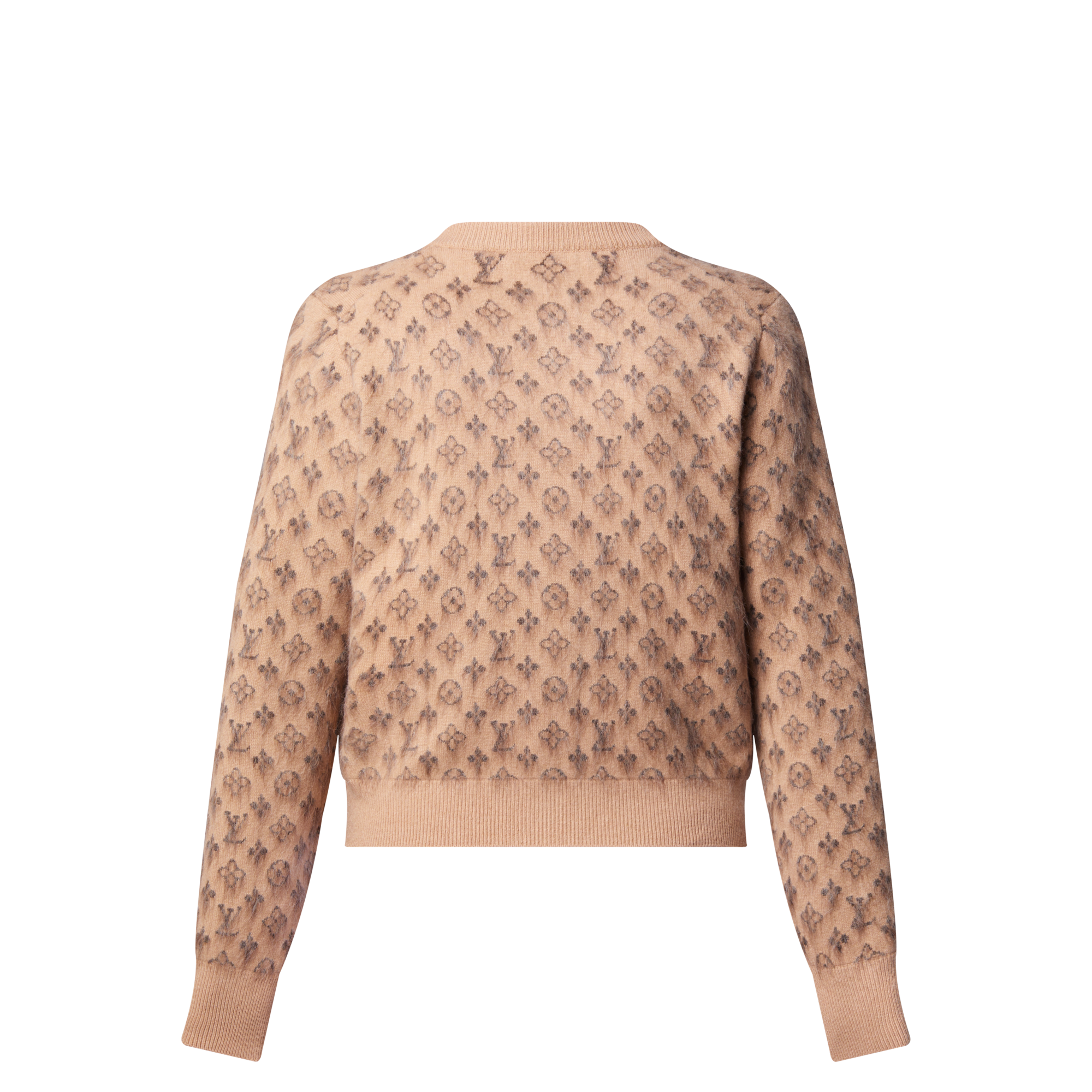 刷絨 Monogram 圖案開襟外套  in 女士