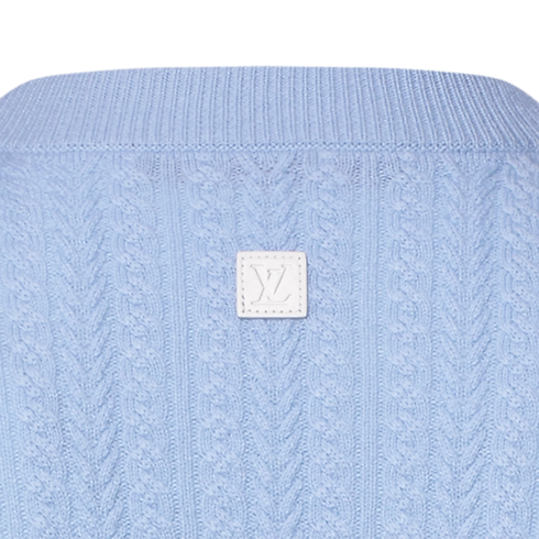 麻花針織羊毛山羊絨圓領上衣 in 男士's 全新系列 } collections by Louis Vuitton (產品縮放)
