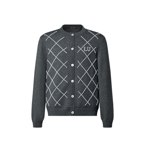 珍珠刺繡開襟外套 in 男士's 時裝系列 時裝總覽 collections by Louis Vuitton (產品縮放)