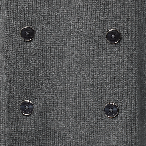 粗針織雙排扣開襟外套 in 男士's 全新系列 } collections by Louis Vuitton (產品縮放)