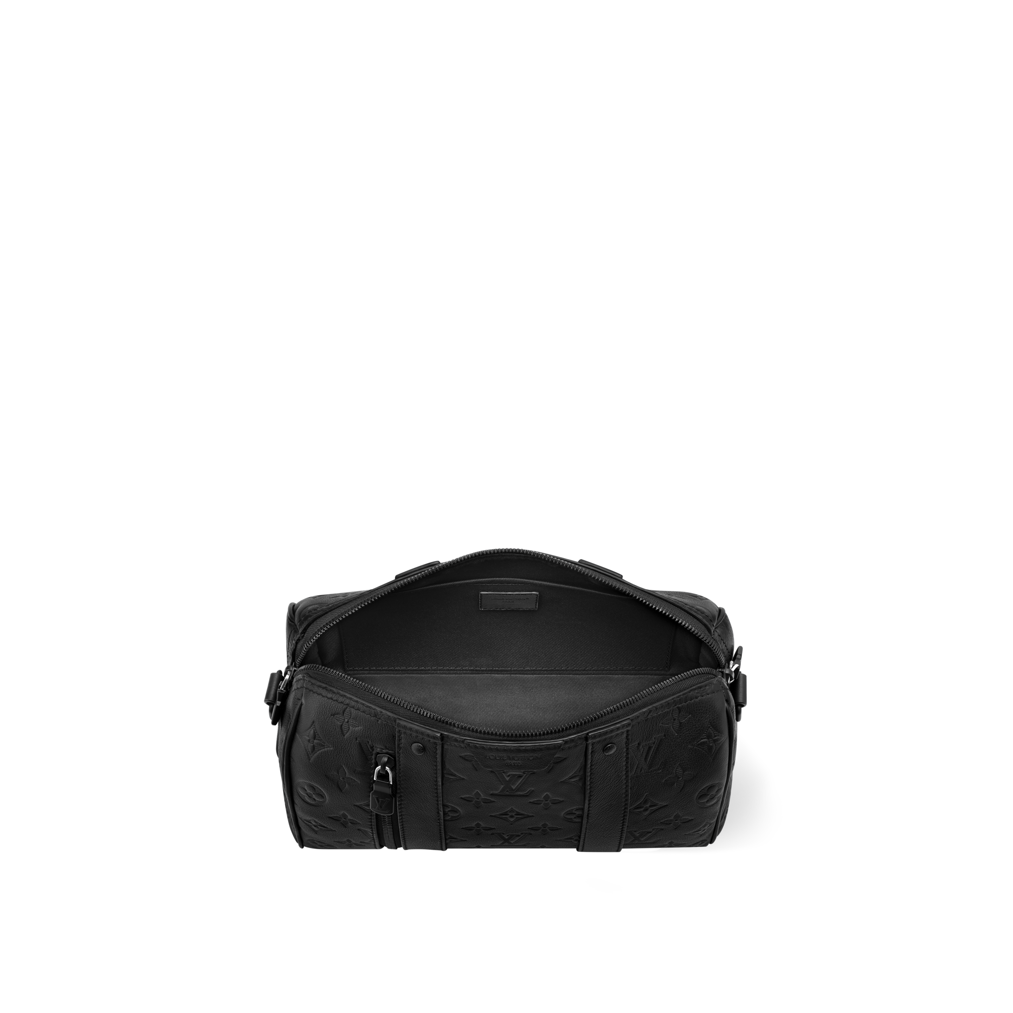 City Keepall Monogram Shadow 皮革 in 時尚包包及小型皮件