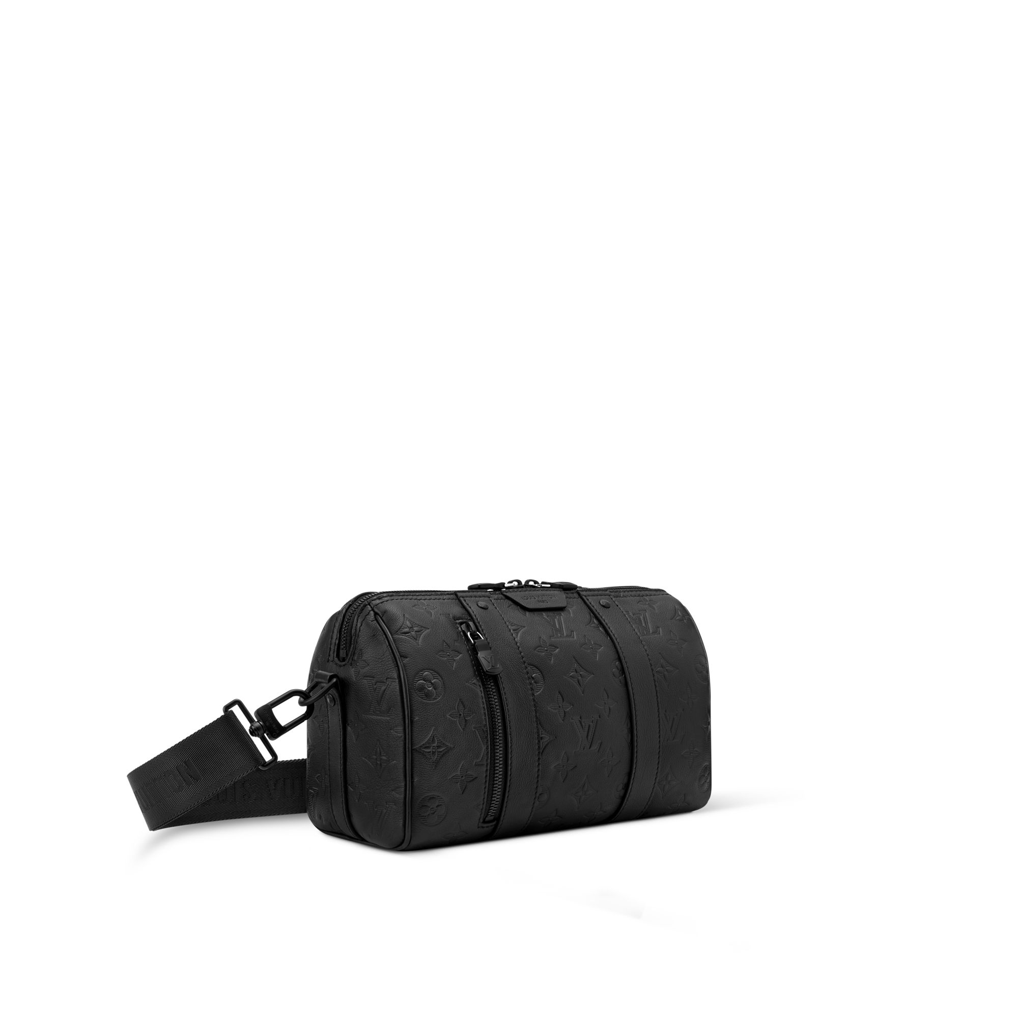 City Keepall Monogram Shadow 皮革 in 時尚包包及小型皮件