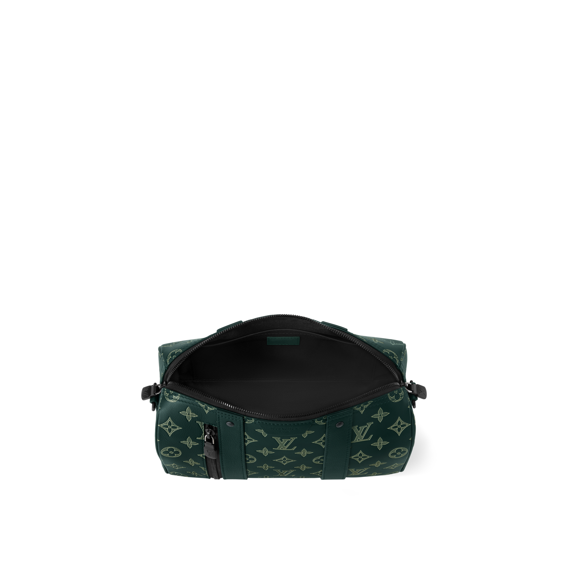 City Keepall Monogram Shadow 皮革 in 時尚包包及小型皮件