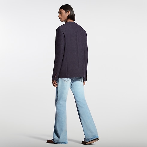 無領珠皮布外套 in 男士's 時裝系列 西裝外套 collections by Louis Vuitton (產品縮放)