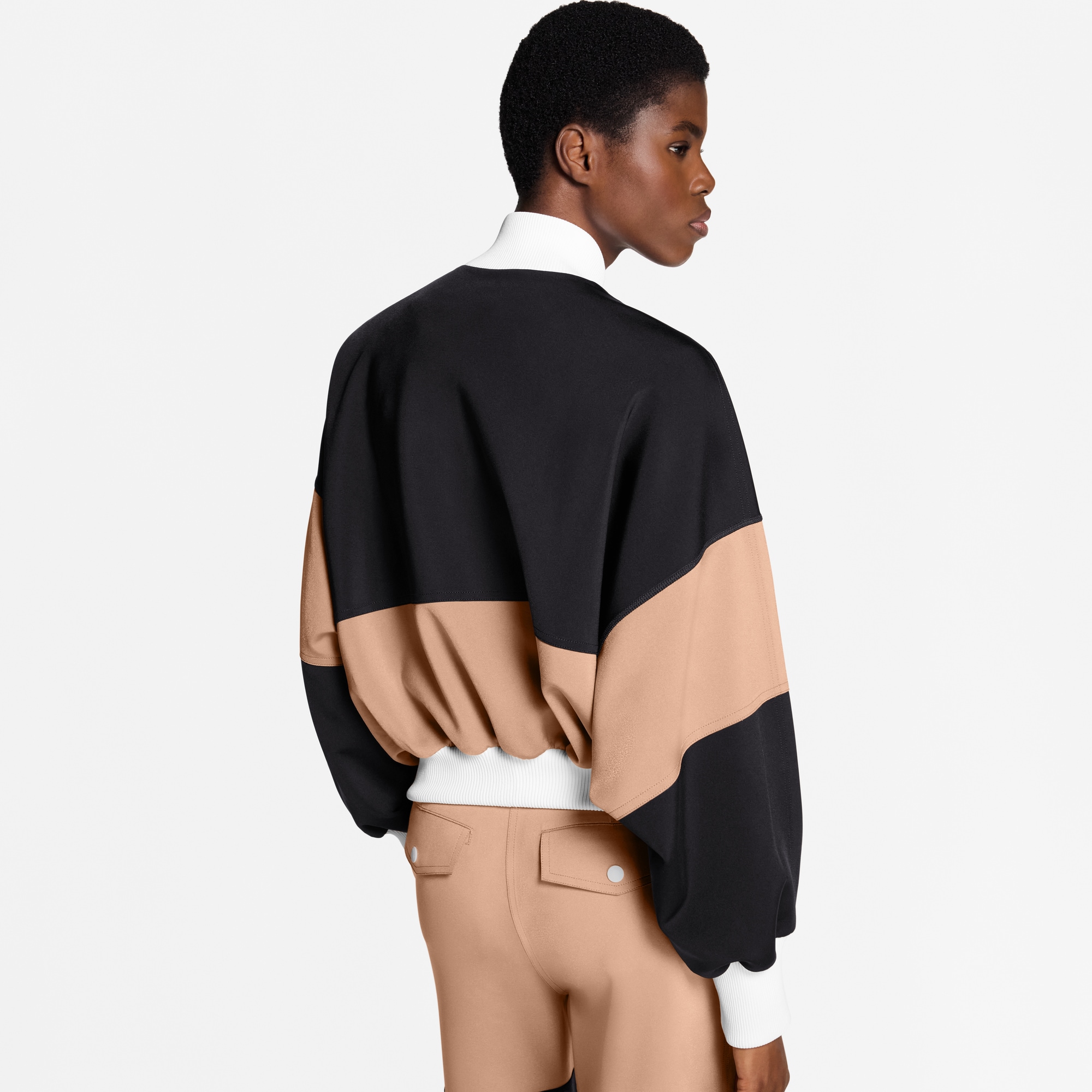 拼色飛行員外套  in 女士