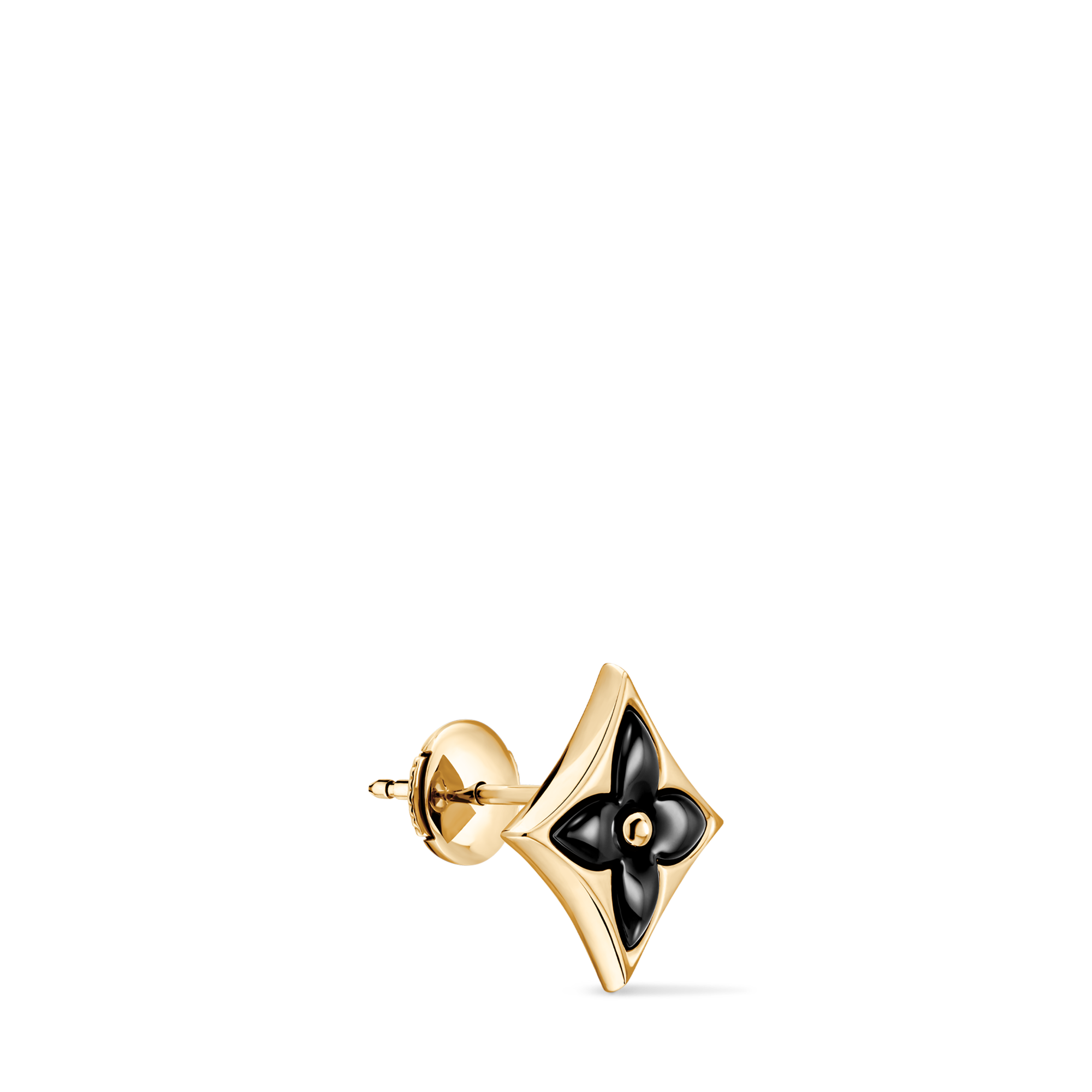 Color Blossom BB Star 單枚耳釘 - 配黃K金及縞瑪瑙  in 珠寶系列