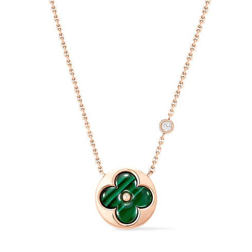 Color Blossom BB Sun 吊墜 - 配玫瑰K金、孔雀石及鑽石 in 珠寶系列's 按類別瀏覽 高級珠寶總覽 collections by Louis Vuitton (產品縮放)
