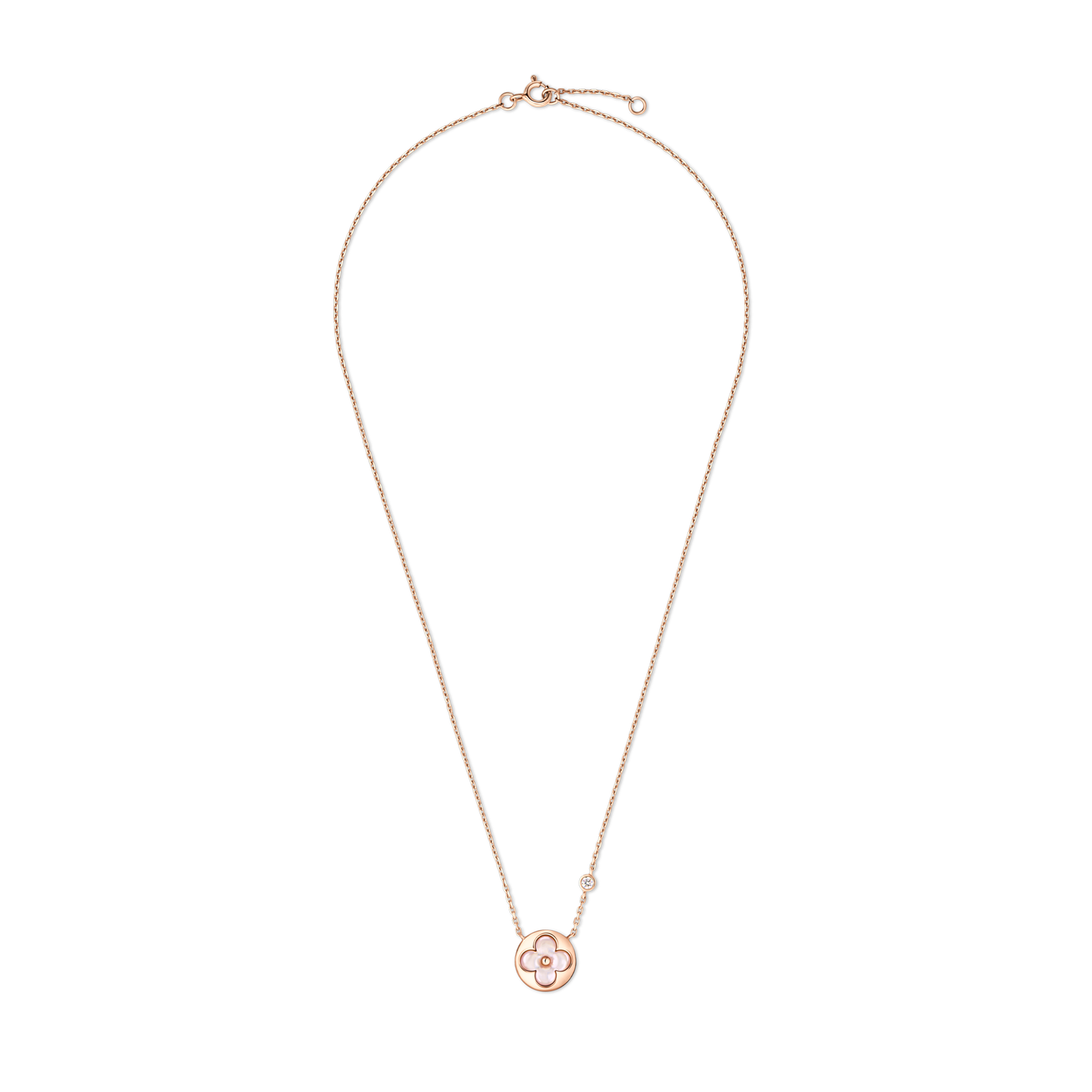 Color Blossom BB Sun 吊墜 - 配玫瑰K金、粉紅色珍珠母貝及鑽石  in 珠寶系列