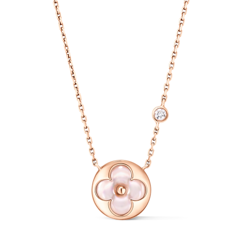 Color Blossom BB Sun 吊墜 - 配玫瑰K金、粉紅色珍珠母貝及鑽石 in 珠寶系列's 按類別瀏覽 項鍊吊墜 collections by Louis Vuitton (產品縮放)