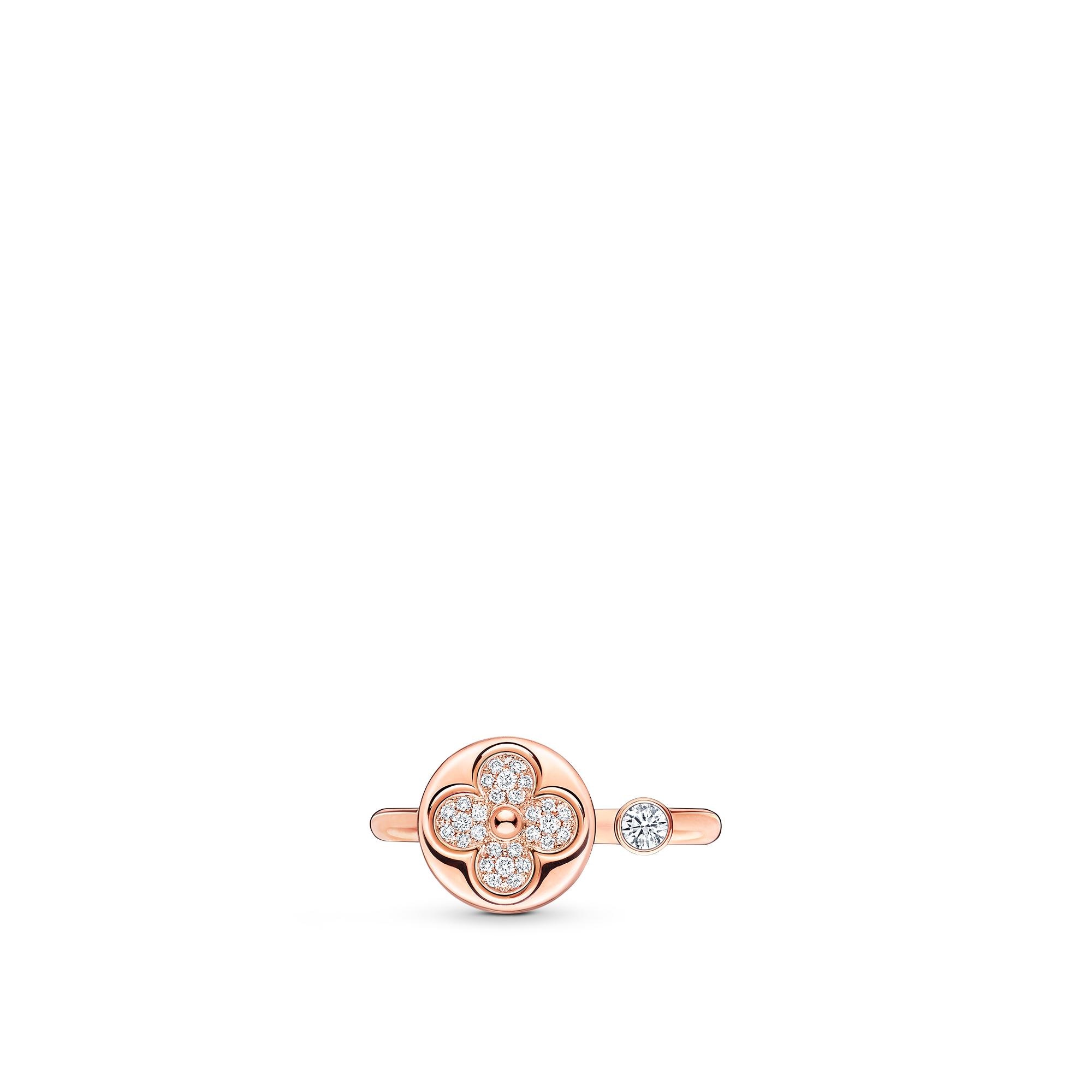 Color Blossom Mini 玫瑰K金配鑽石太陽圖案戒指  in 珠寶系列