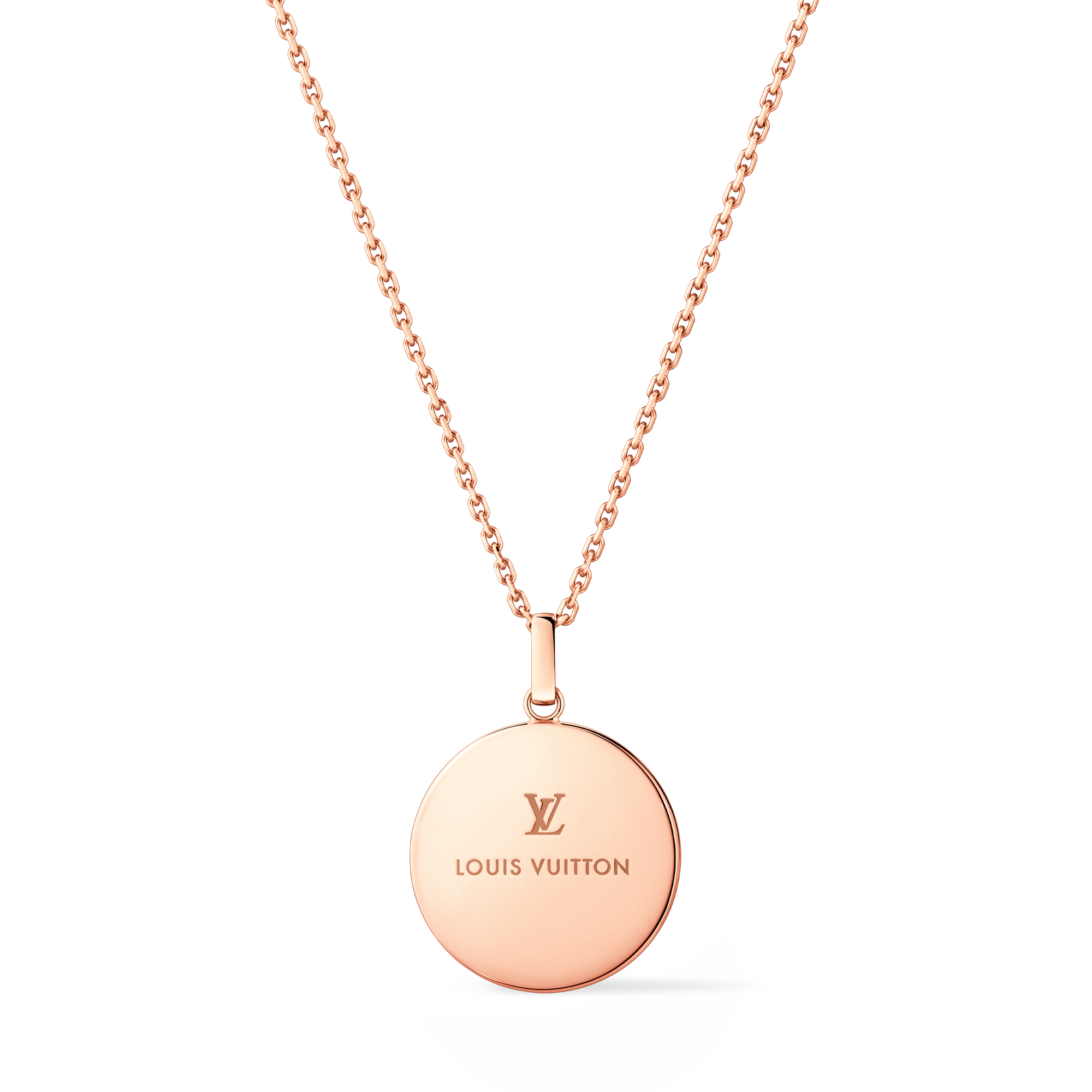 Color Blossom XL 玫瑰K金配白色珍珠母貝及鑽石圓牌  in 珠寶系列