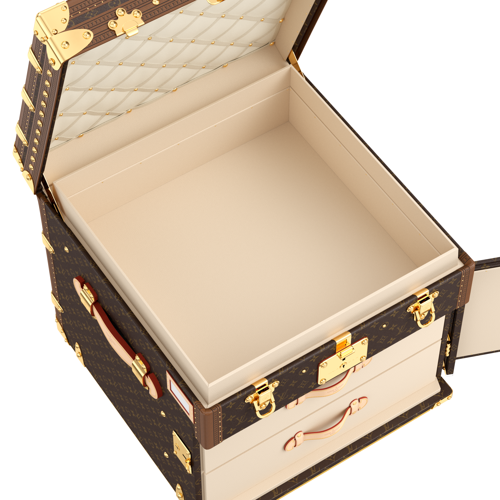 Courrier Lozine Carre Droite Monogram 帆布 in 行李箱、旅行用品及家居精品