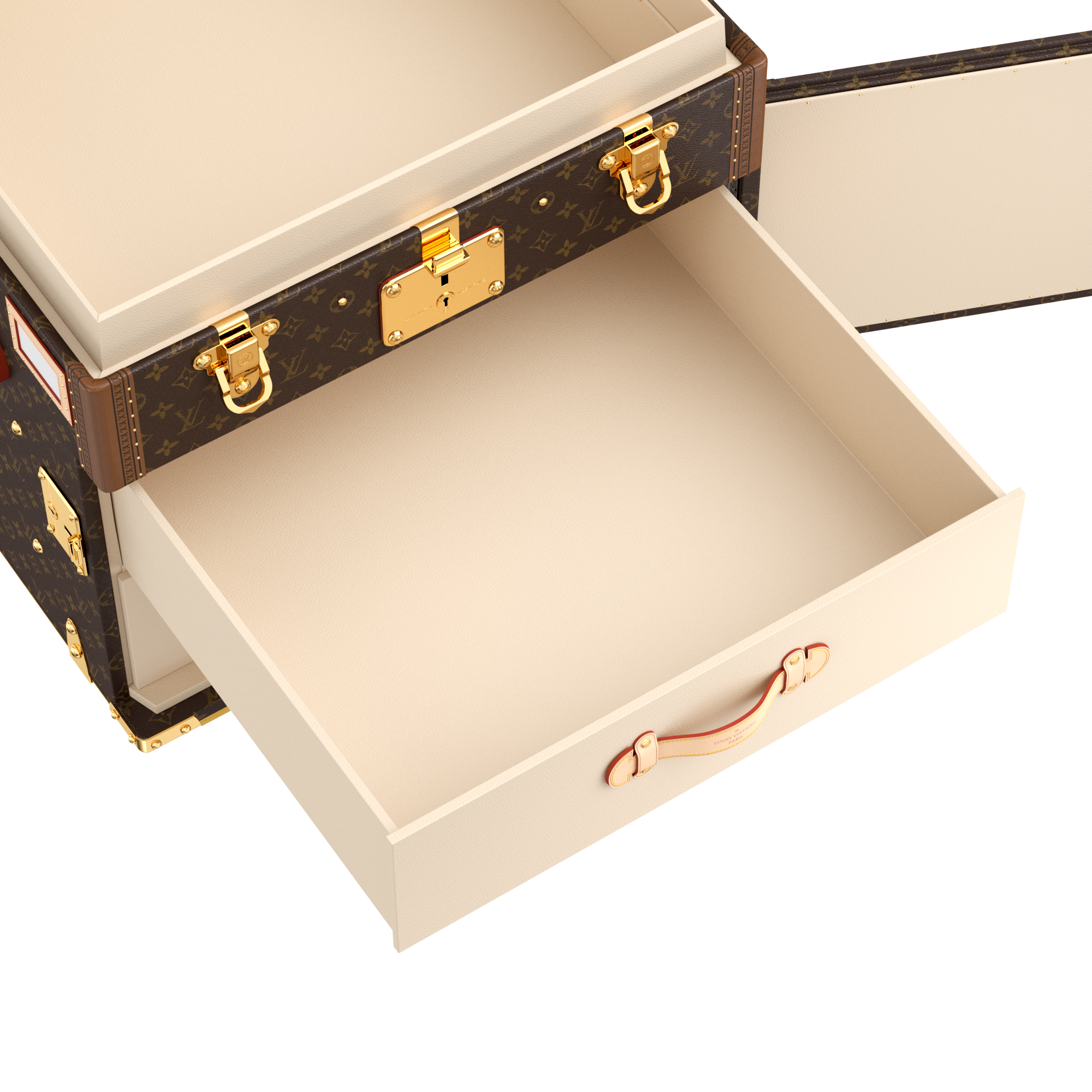 Courrier Lozine Carre Droite Monogram 帆布 in 行李箱、旅行用品及家居精品