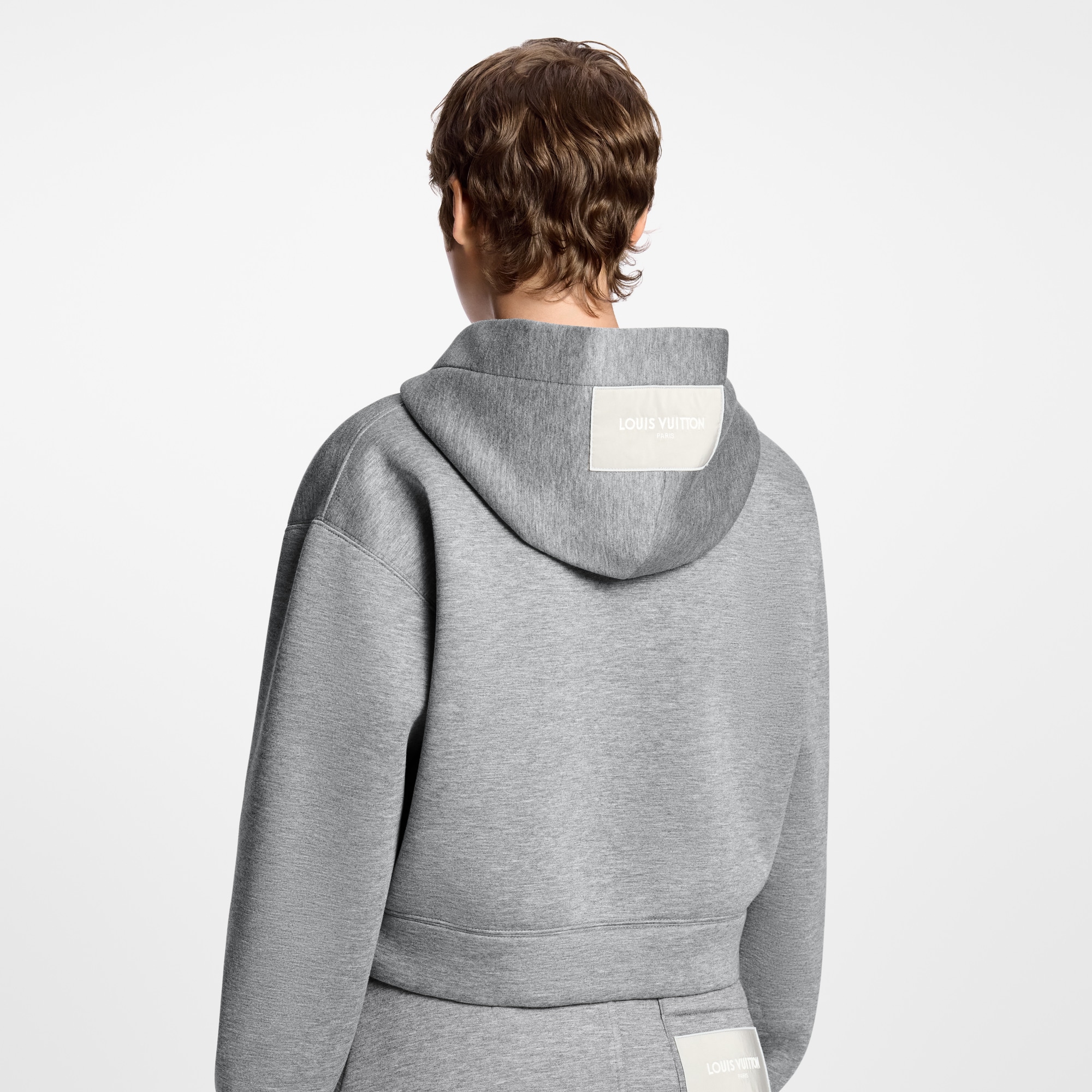 短身 Monogram 頸巾連帽上衣  in 女士