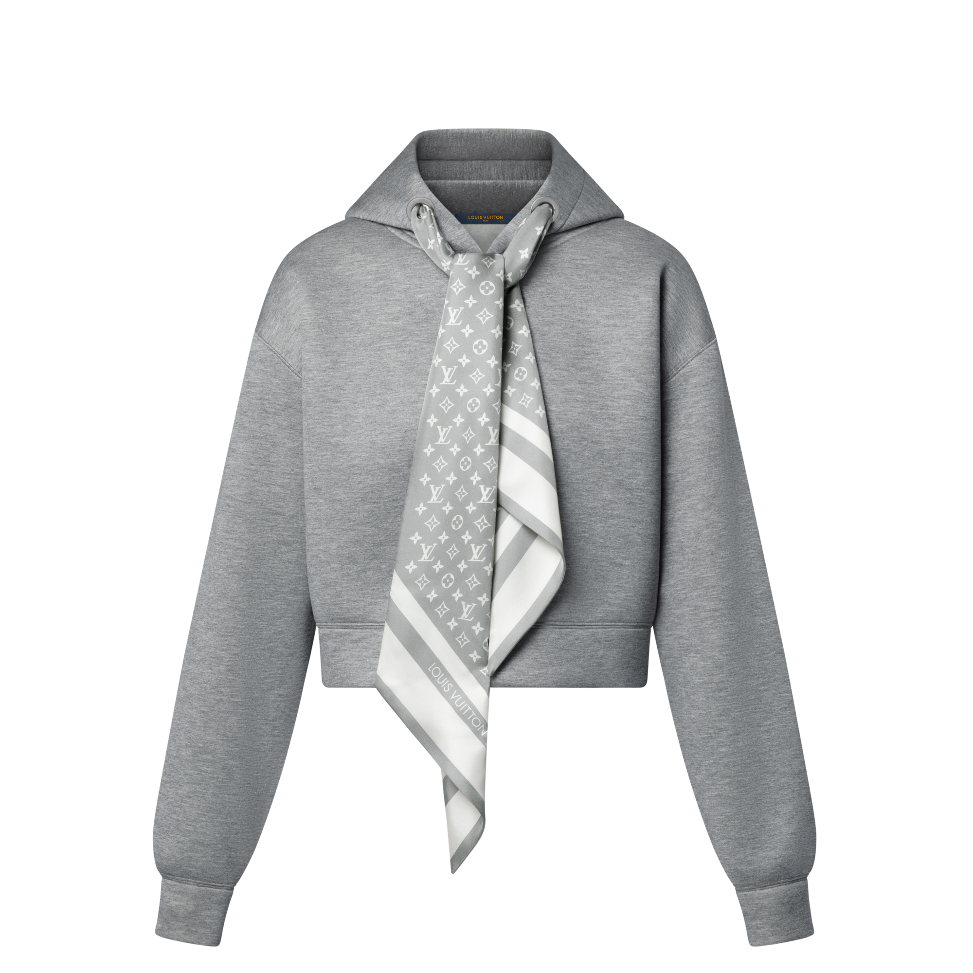 短身 Monogram 頸巾連帽上衣  in 女士