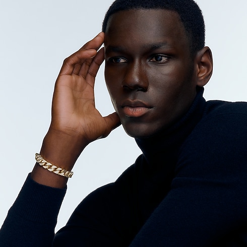 Cuban Chain 手鐲 - 配黃K金及鑽石 in Les Extraordinaires's 珠寶系列 手鐲 collections by Louis Vuitton (產品縮放)