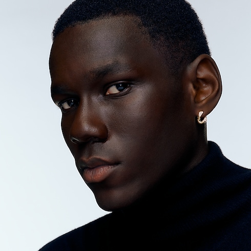 Cuban Chain 耳環 - 配黃K金及鑽石 in 珠寶系列's 按類別瀏覽 耳環 collections by Louis Vuitton (產品縮放)