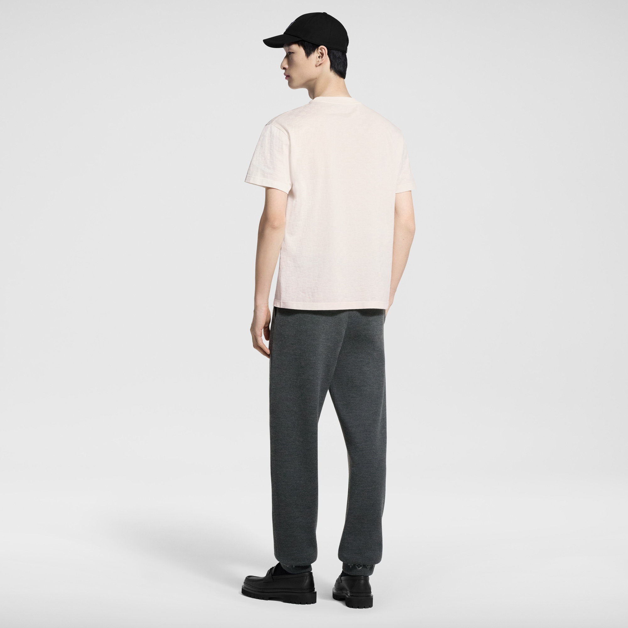 Damier 棉質珠皮布 T 恤  in 男士