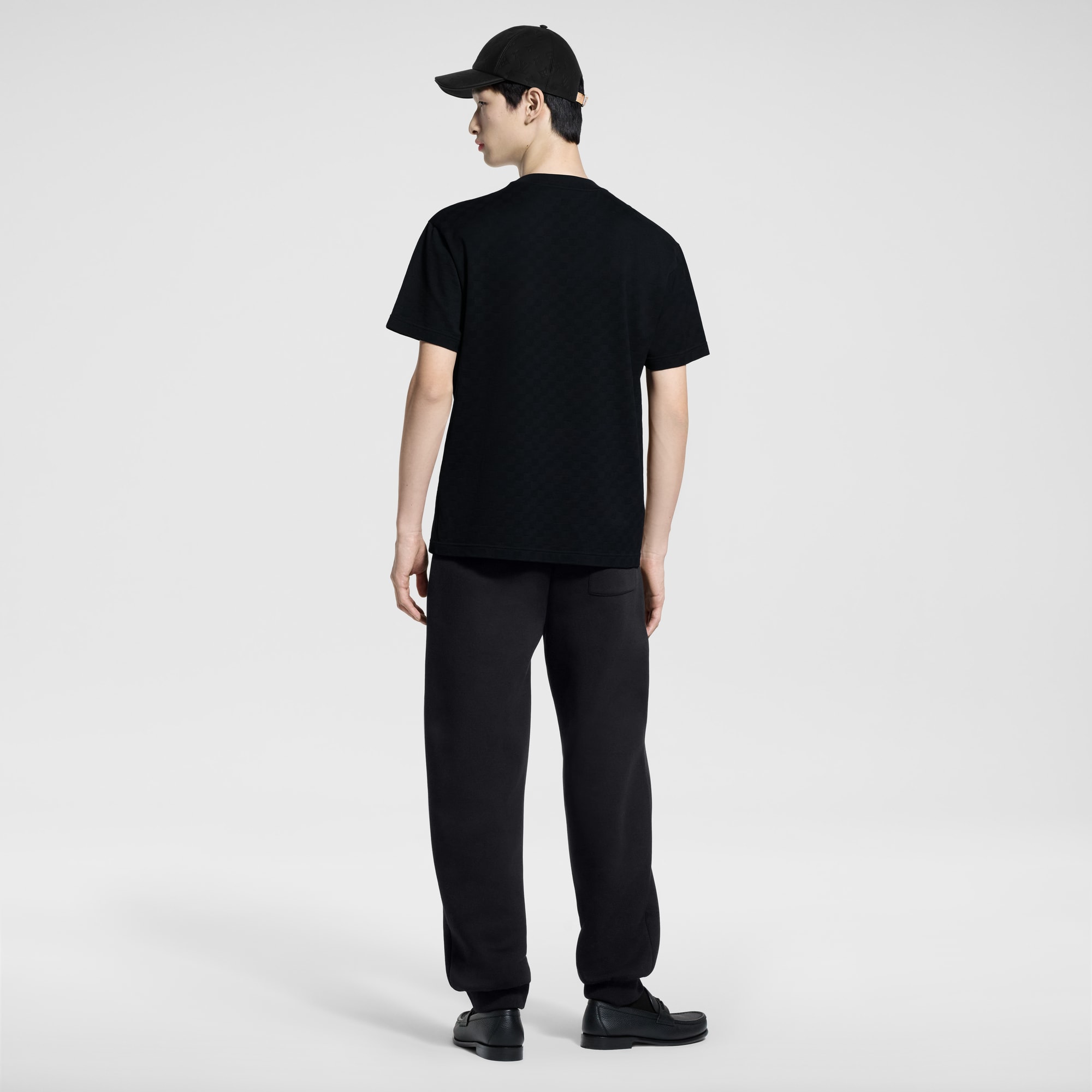 Damier 棉質珠皮布 T 恤  in 男士