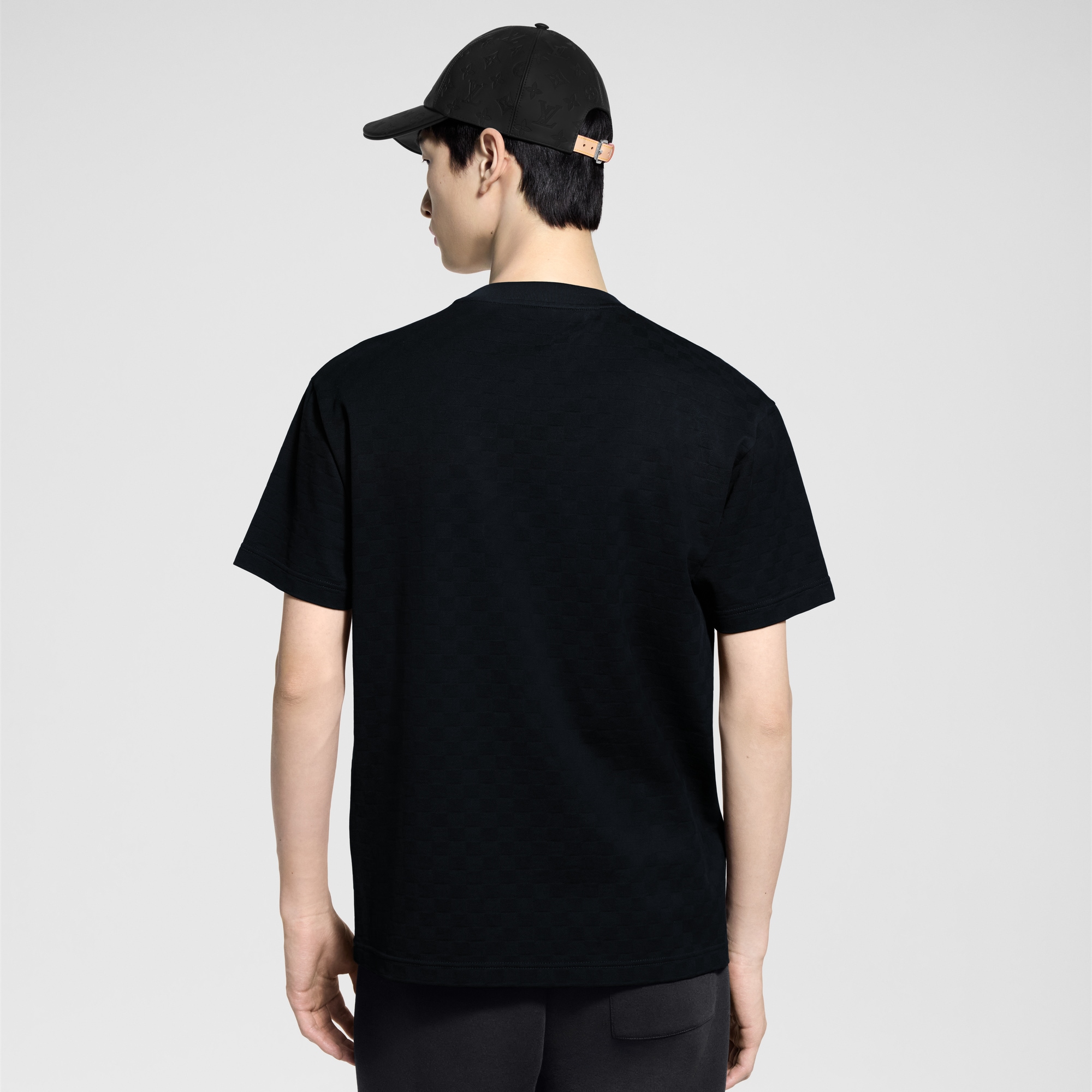 Damier 棉質珠皮布 T 恤  in 男士