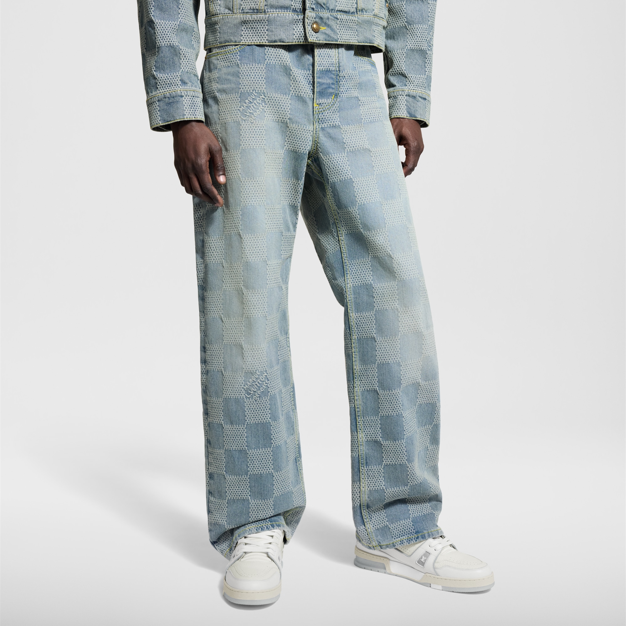 Damier 滑板牛仔褲  in 男士