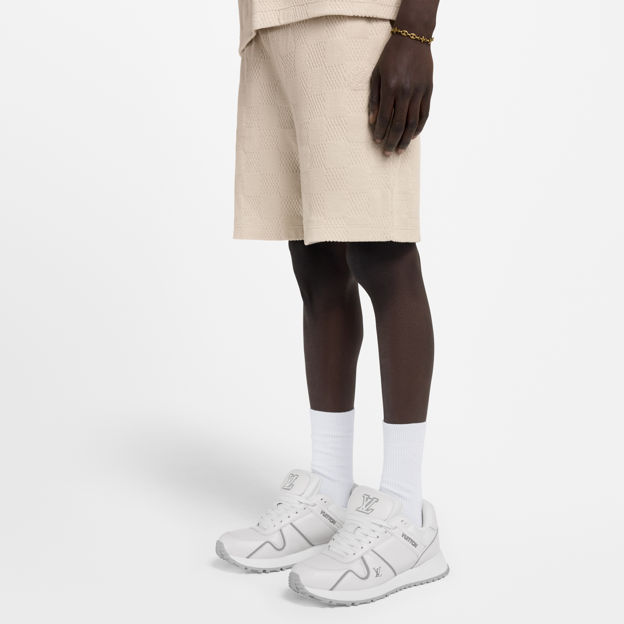 Damier 毛巾圈面料短褲  in 男士