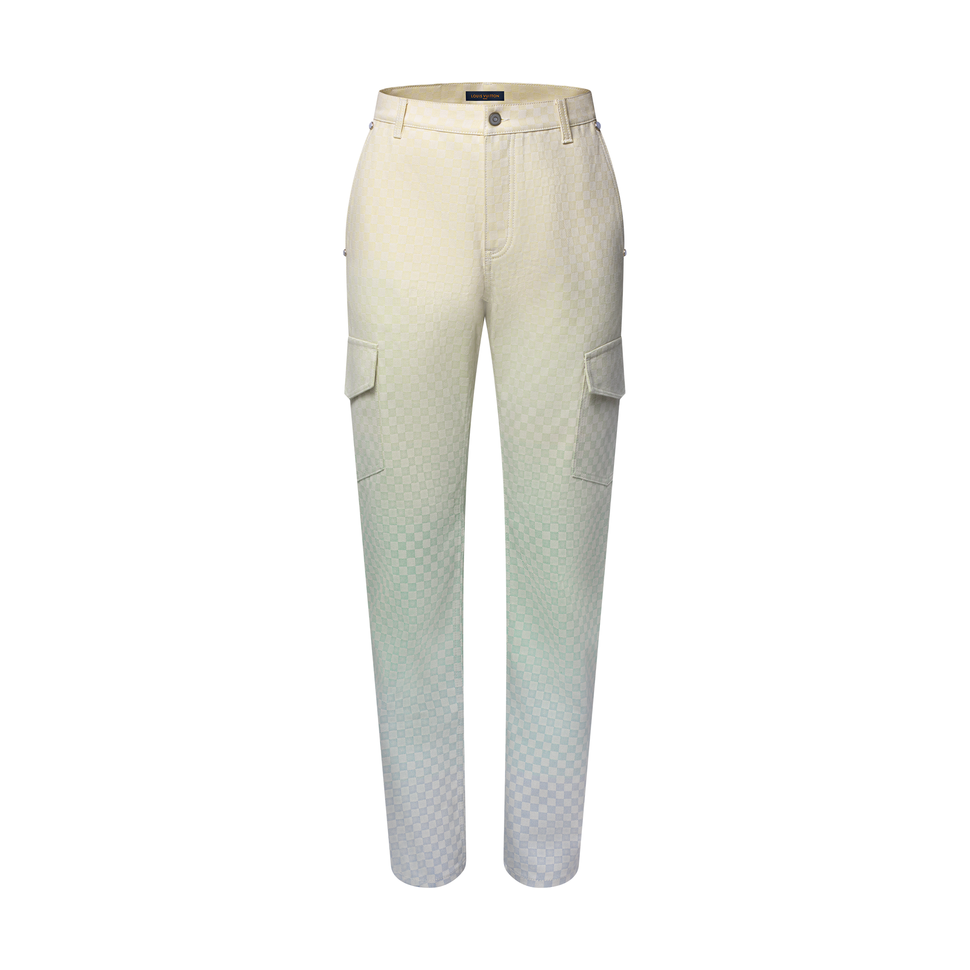 Damier 漸變色提花工裝風牛仔褲  in 男士