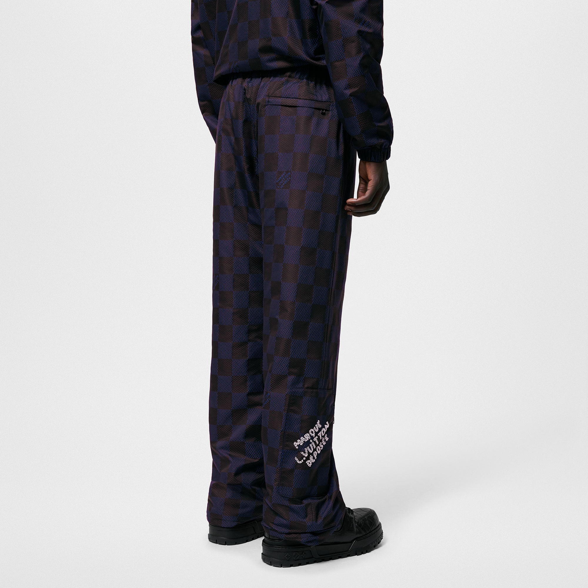 Damier 尼龍旅行長褲  in 男士