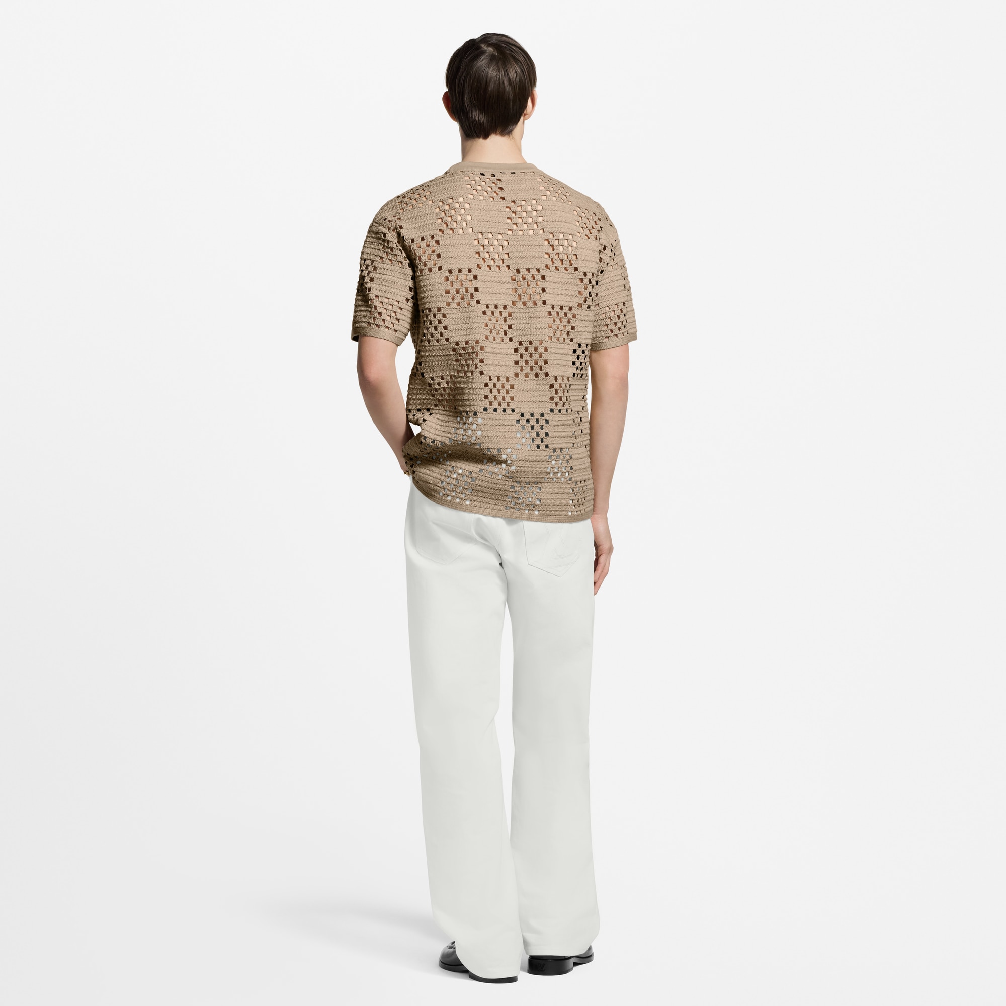 Damier 拉菲草 T 恤  in 男士