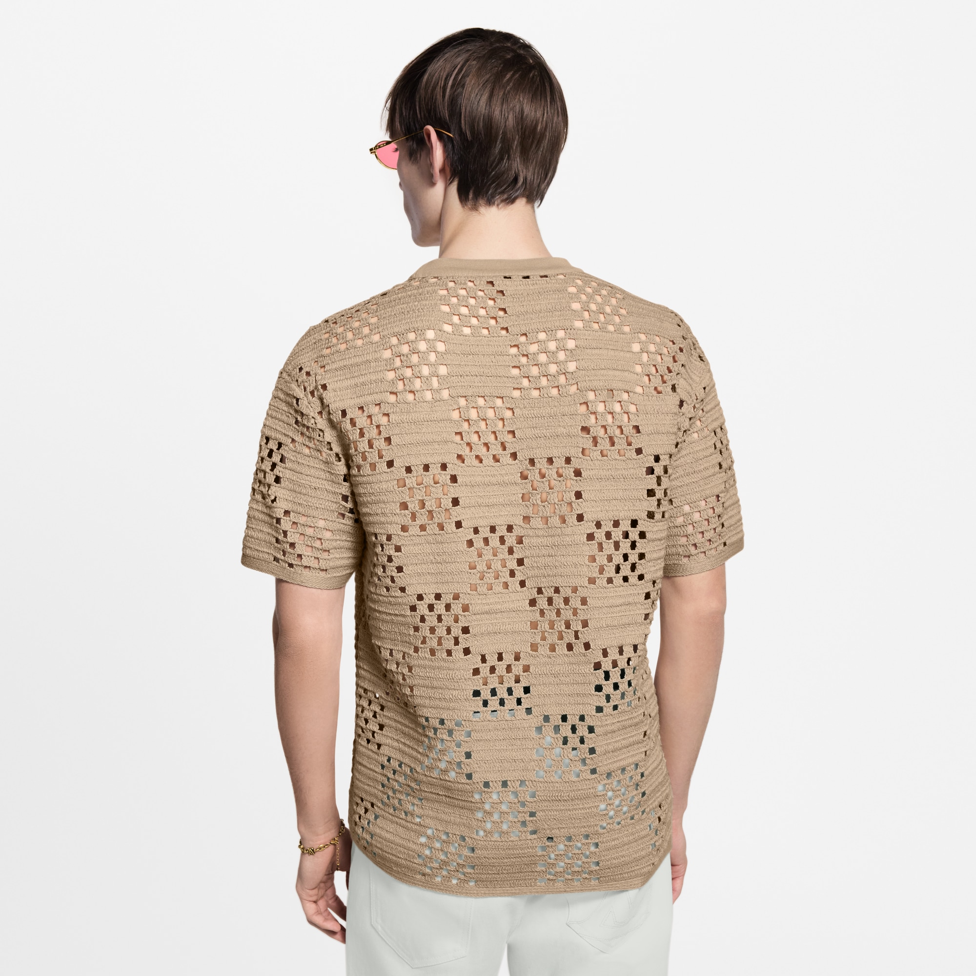 Damier 拉菲草 T 恤  in 男士