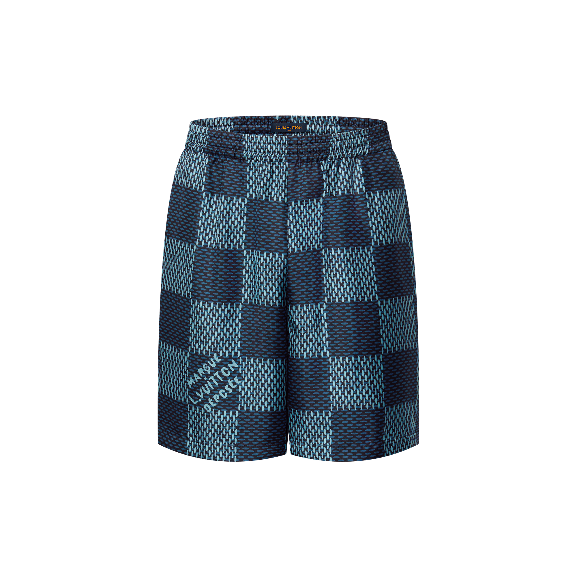 Damier 絲質短褲  in 男士