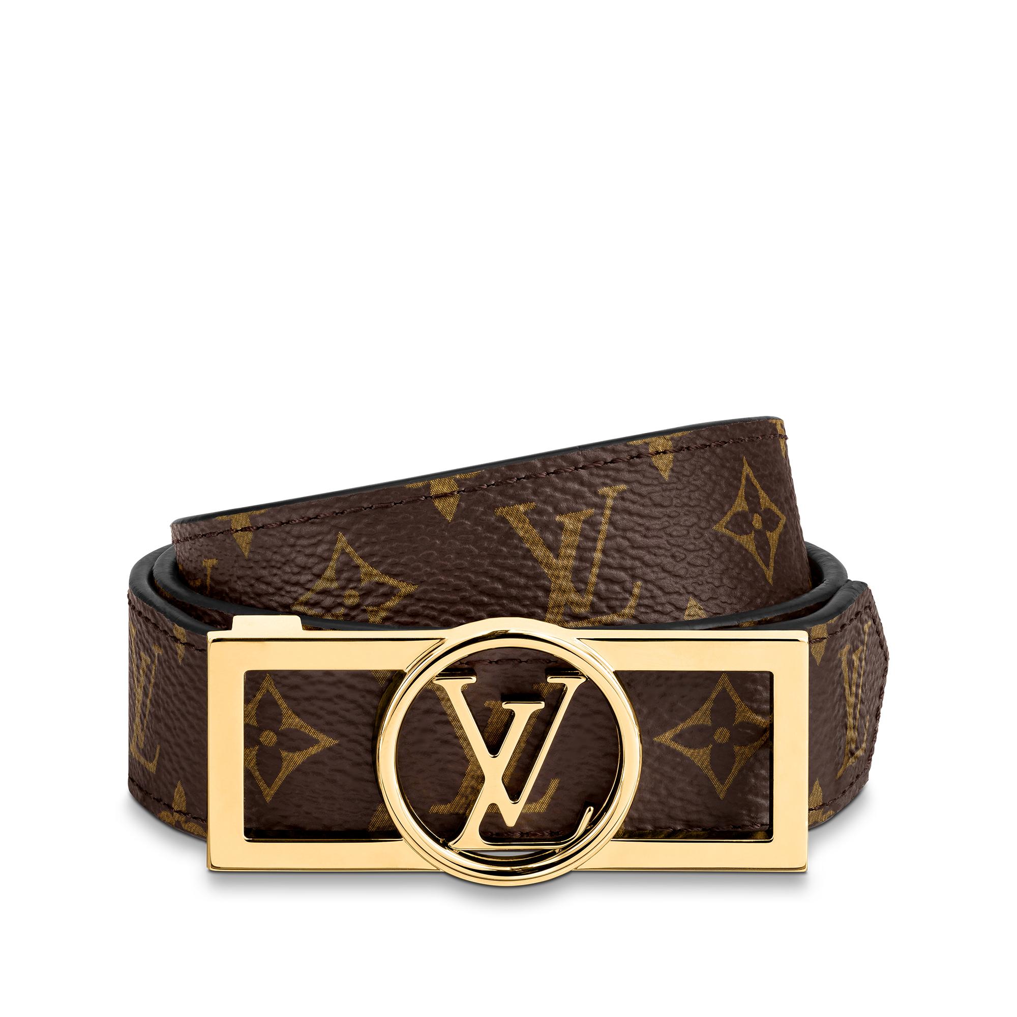 Dauphine 25毫米雙面皮帶 Monogram 帆布 in 女士
